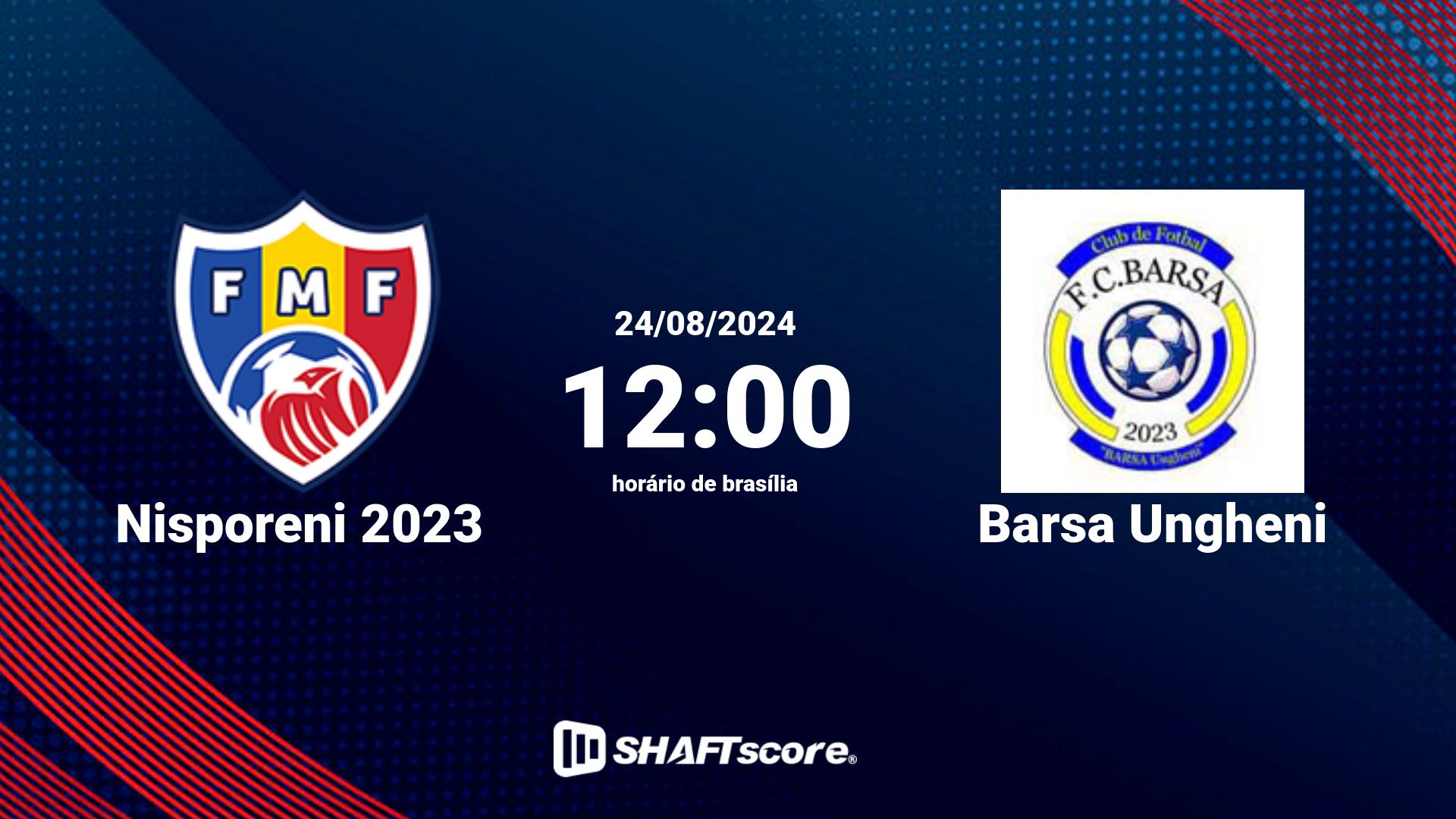 Estatísticas do jogo Nisporeni 2023 vs Barsa Ungheni 24.08 12:00