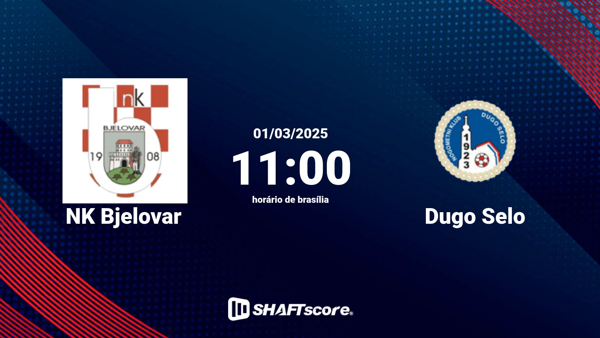 Estatísticas do jogo NK Bjelovar vs Dugo Selo 01.03 11:00