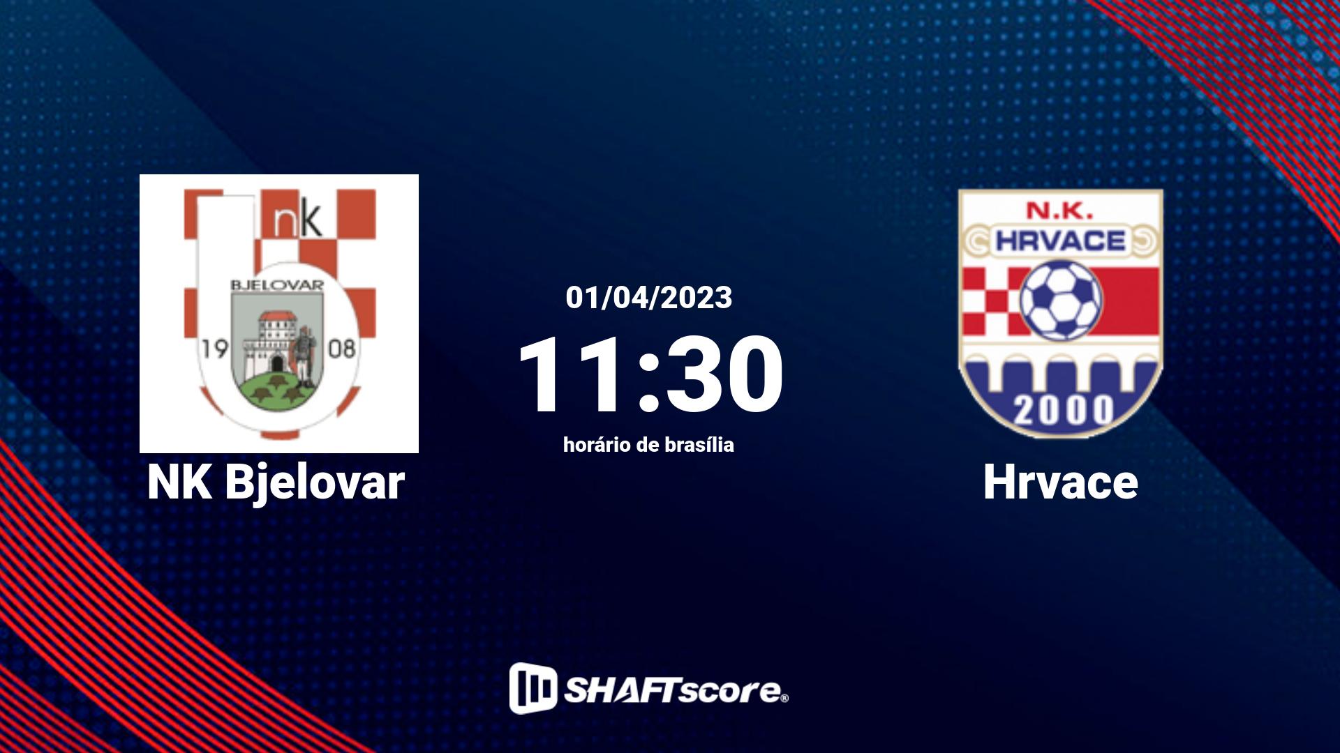 Estatísticas do jogo NK Bjelovar vs Hrvace 01.04 11:30