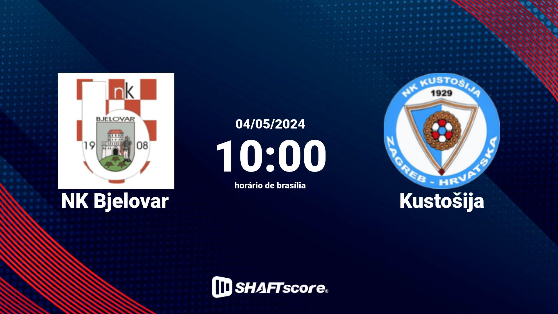 Estatísticas do jogo NK Bjelovar vs Kustošija 04.05 10:00