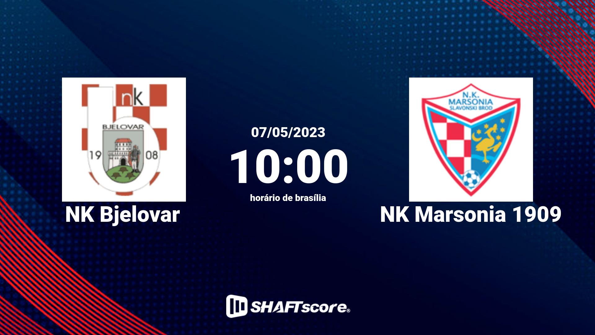 Estatísticas do jogo NK Bjelovar vs NK Marsonia 1909 07.05 10:00