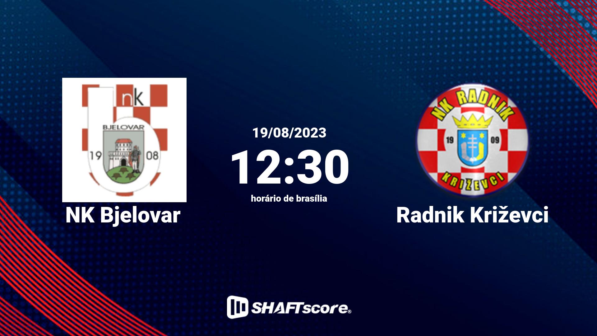 Estatísticas do jogo NK Bjelovar vs Radnik Križevci 19.08 12:30