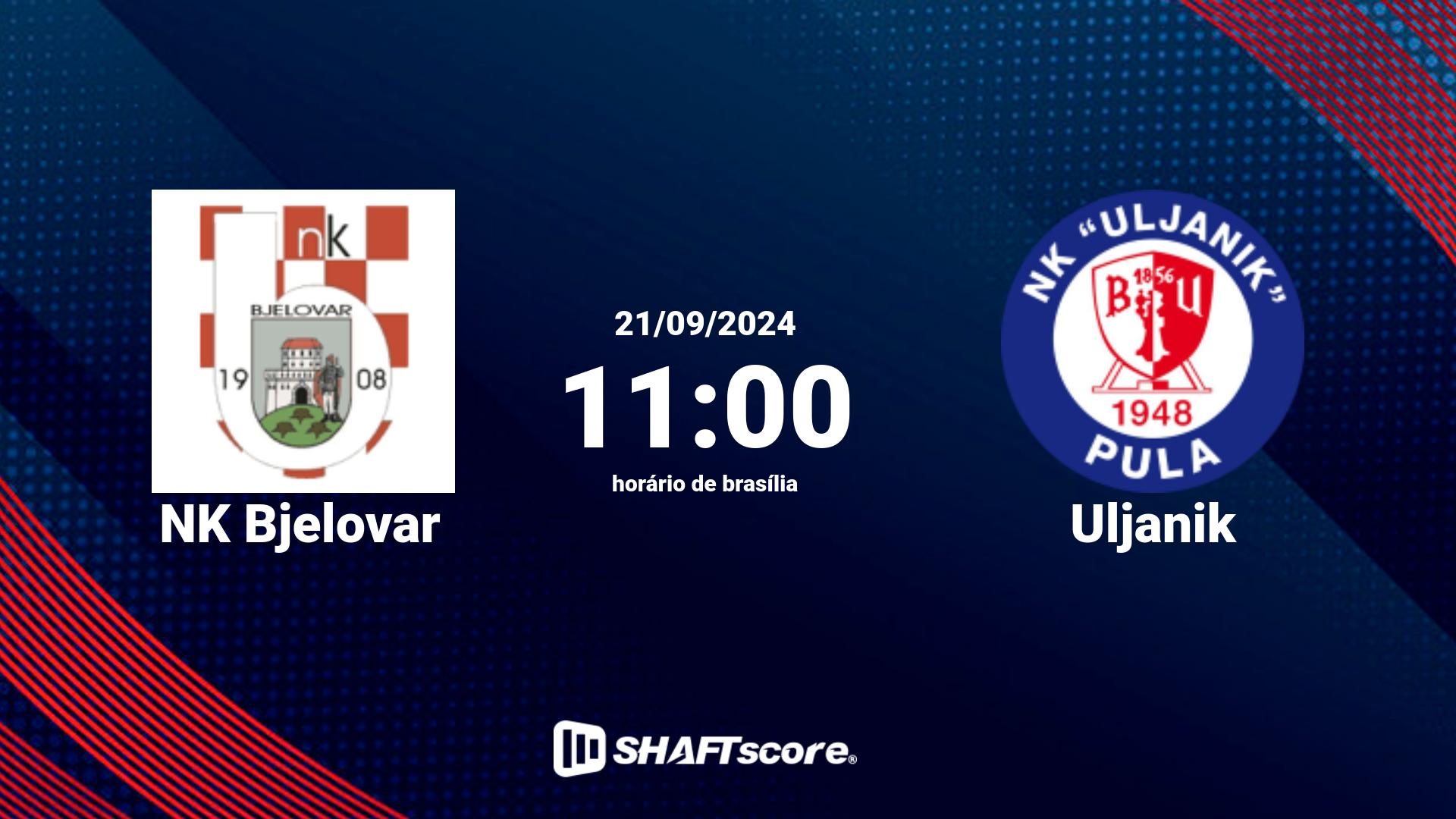 Estatísticas do jogo NK Bjelovar vs Uljanik 21.09 11:00