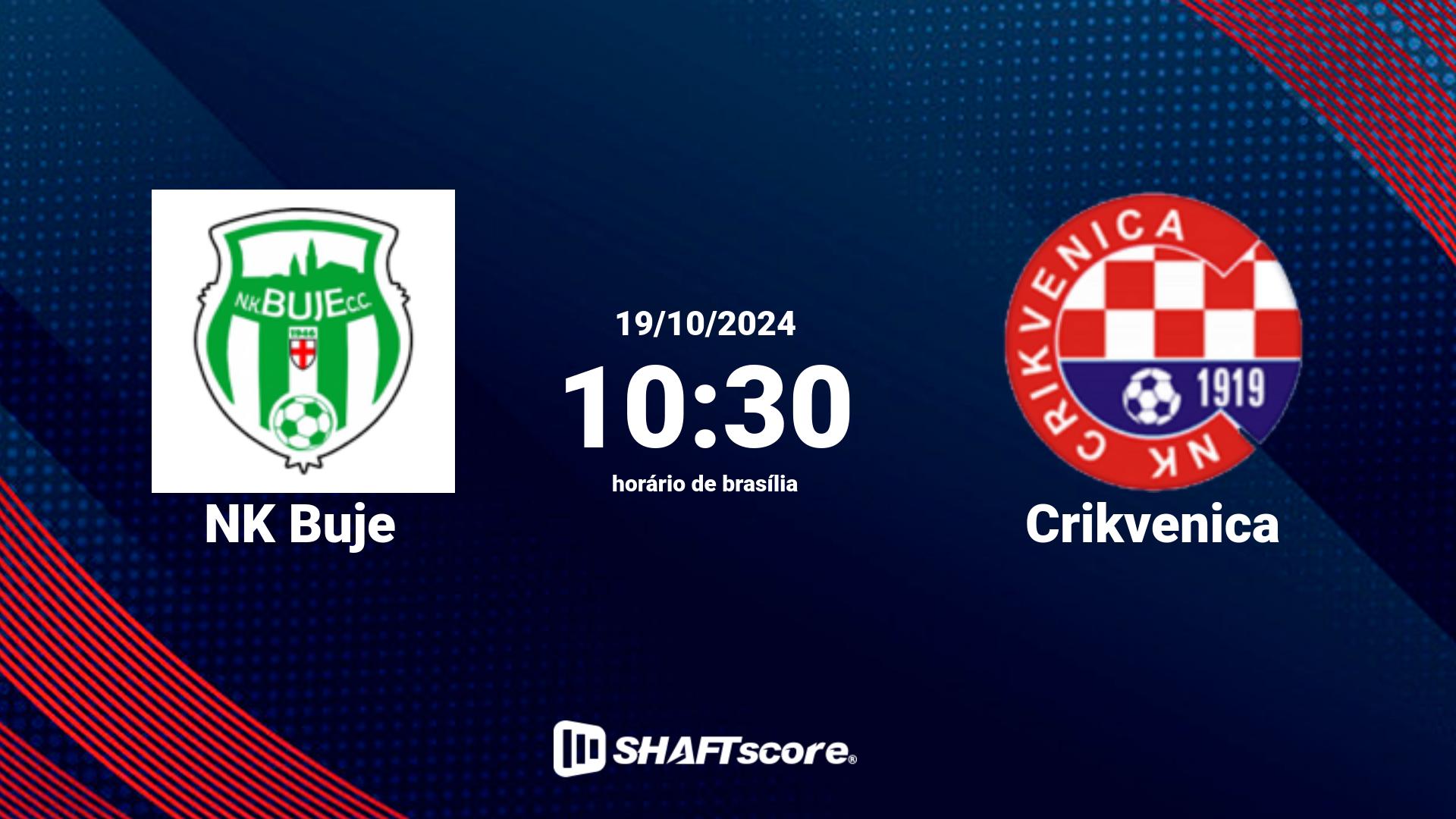 Estatísticas do jogo NK Buje vs Crikvenica 19.10 10:30