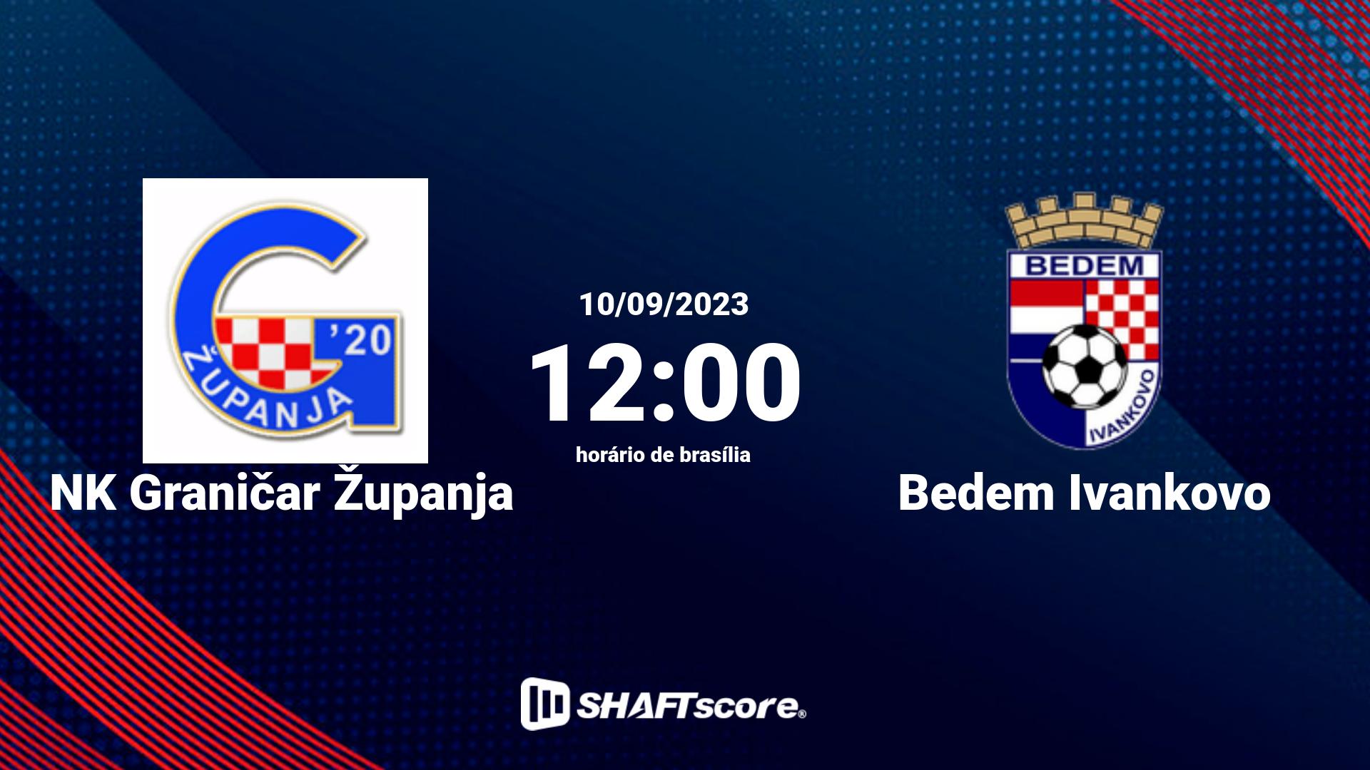 Estatísticas do jogo NK Graničar Županja vs Bedem Ivankovo 10.09 12:00