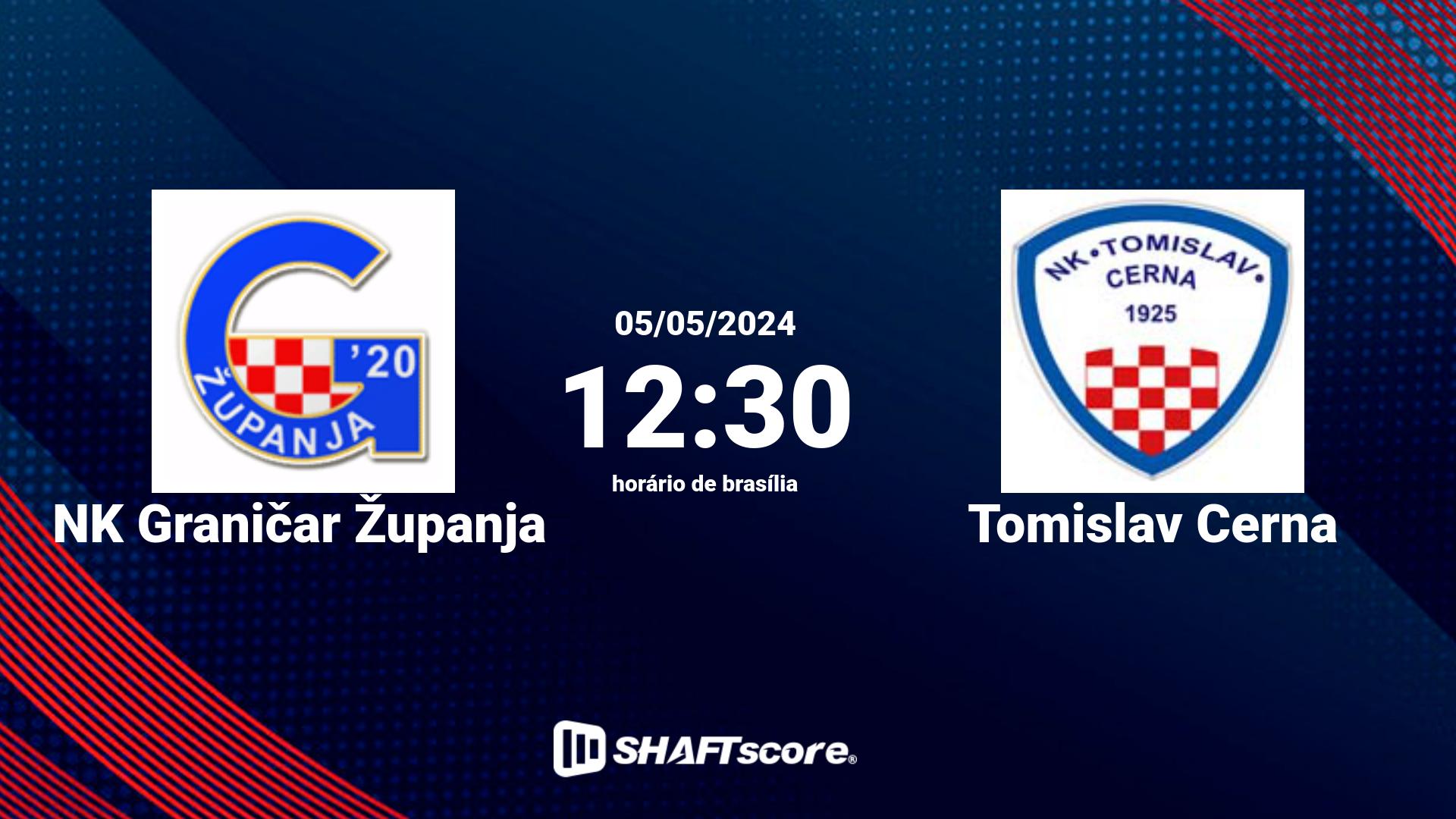 Estatísticas do jogo NK Graničar Županja vs Tomislav Cerna 05.05 12:30