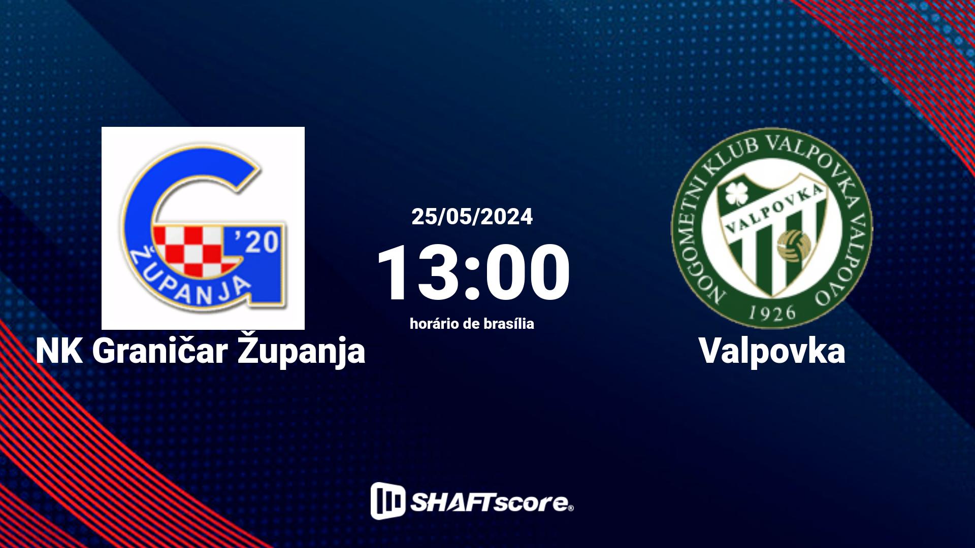 Estatísticas do jogo NK Graničar Županja vs Valpovka 25.05 13:00