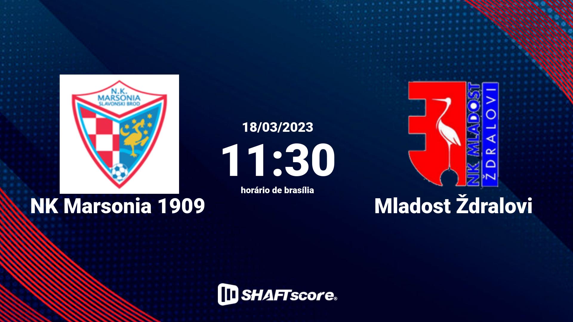 Estatísticas do jogo NK Marsonia 1909 vs Mladost Ždralovi 18.03 11:30