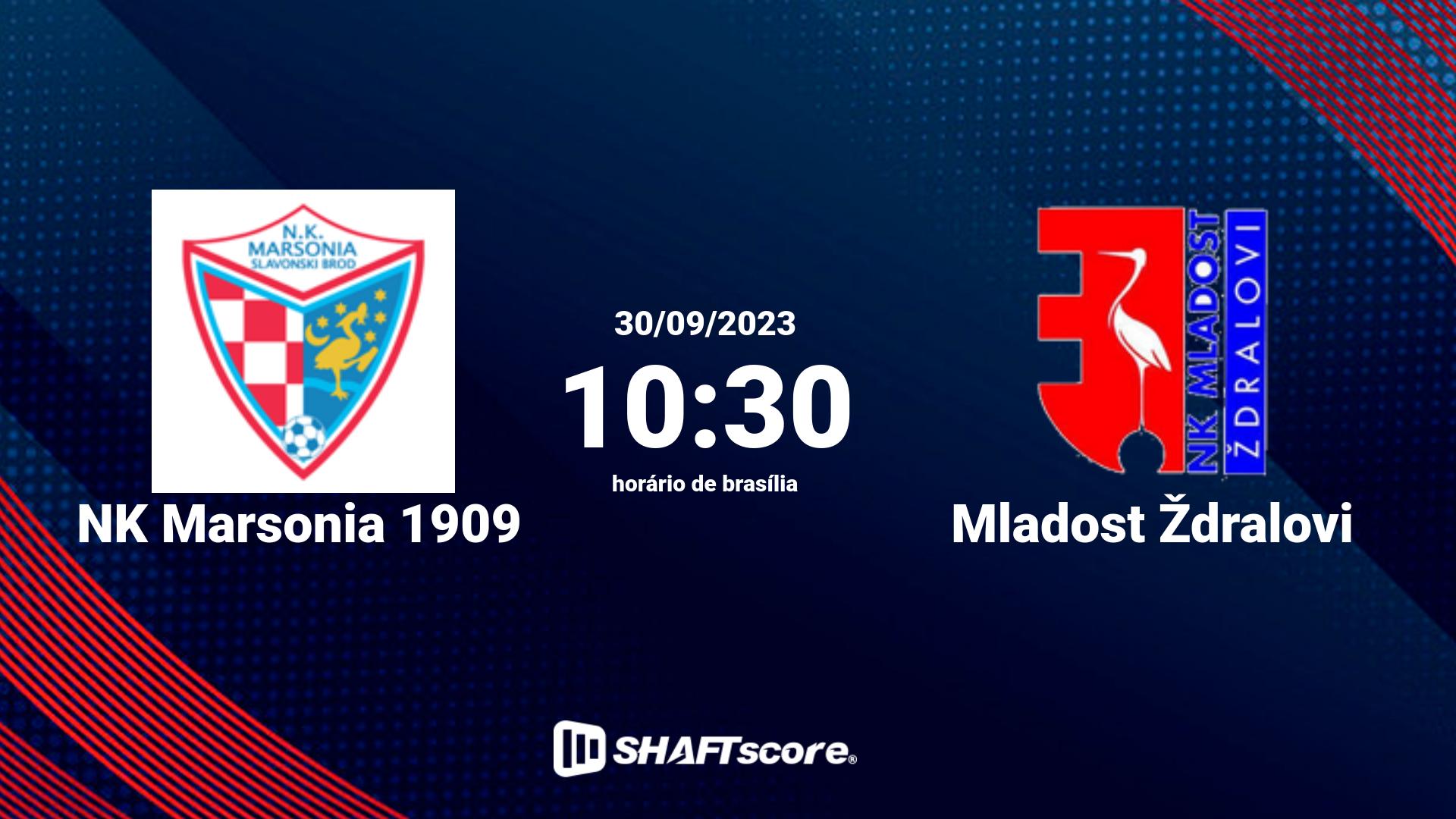 Estatísticas do jogo NK Marsonia 1909 vs Mladost Ždralovi 30.09 10:30