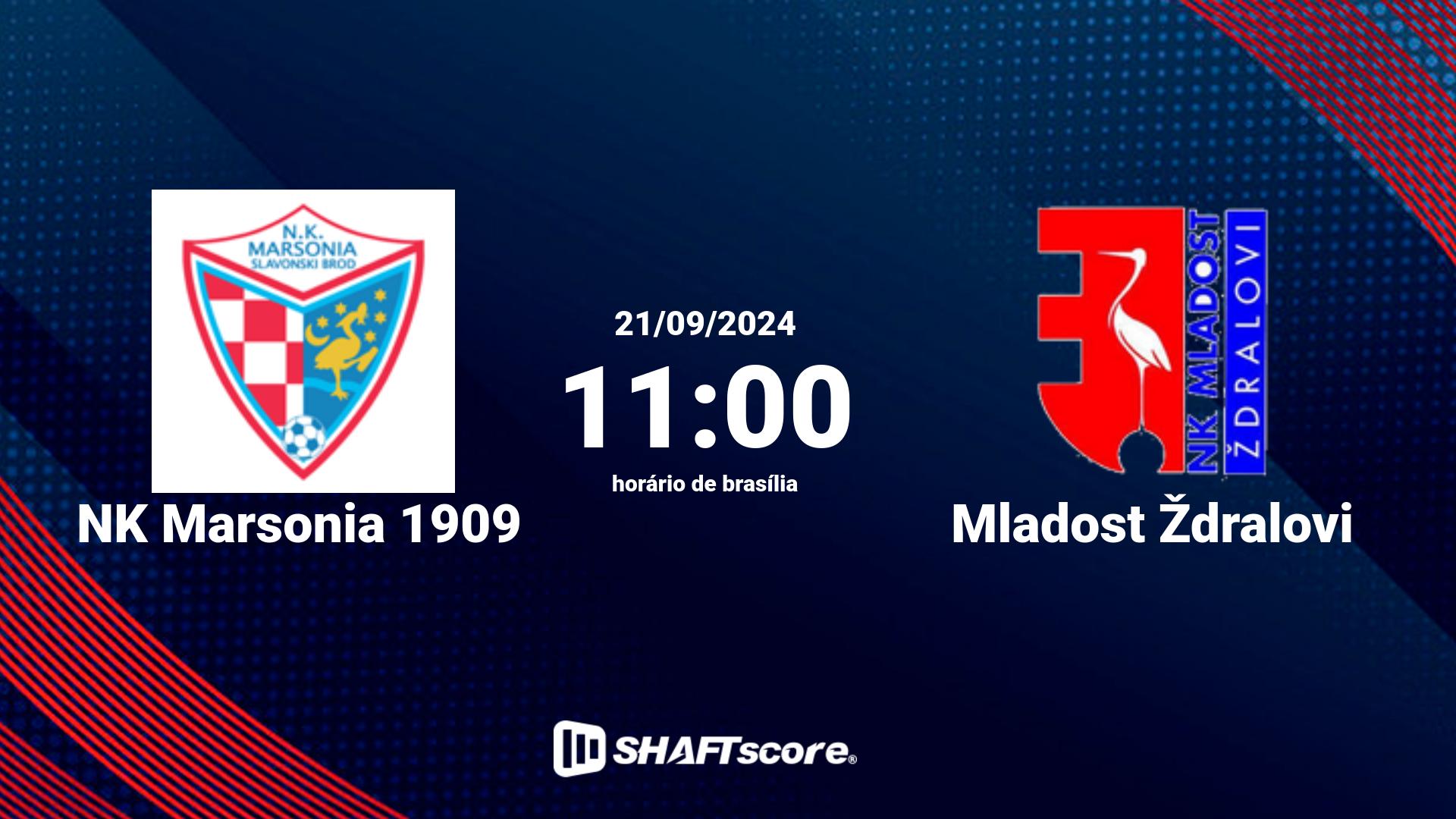 Estatísticas do jogo NK Marsonia 1909 vs Mladost Ždralovi 21.09 11:00