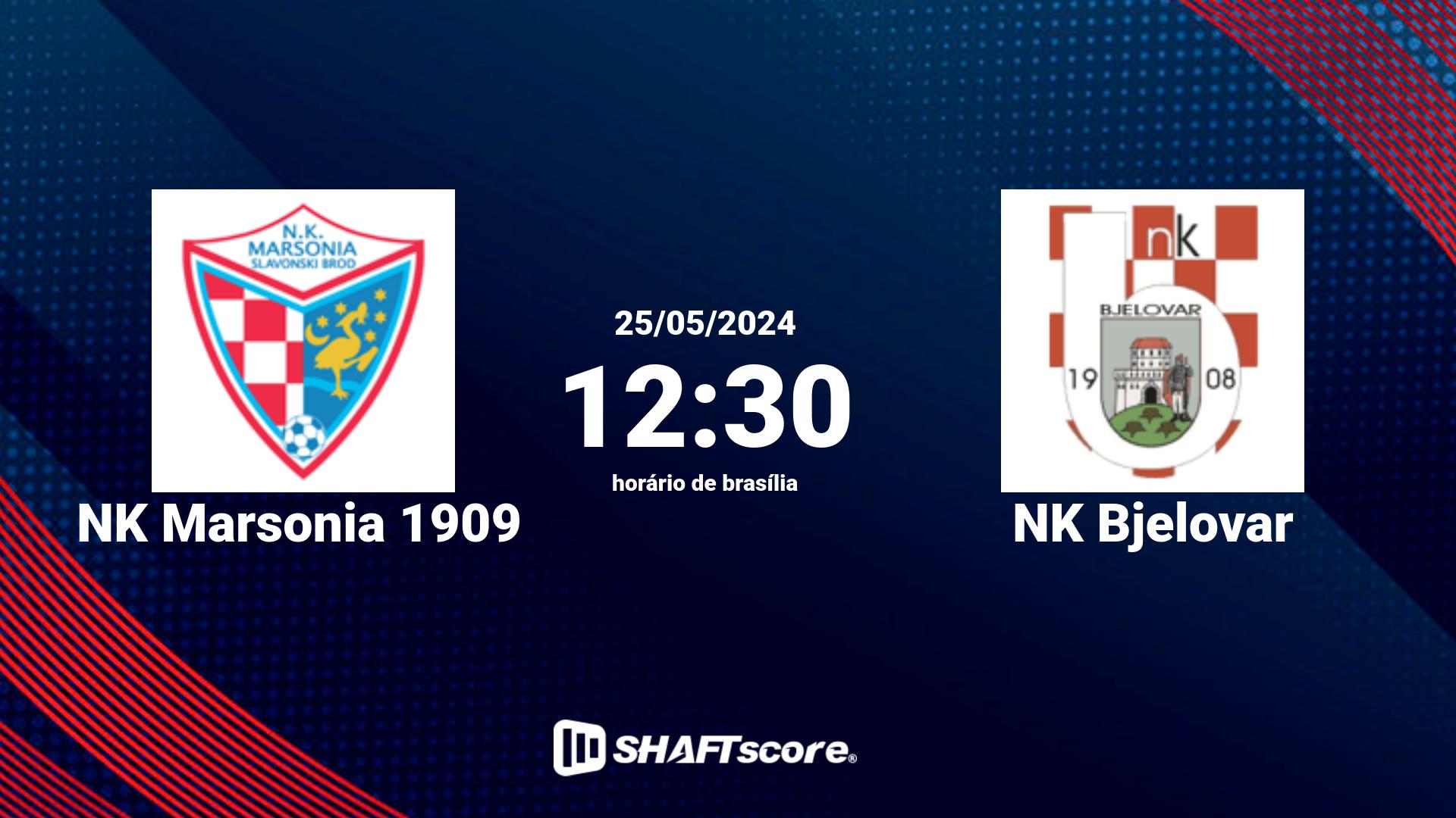 Estatísticas do jogo NK Marsonia 1909 vs NK Bjelovar 25.05 12:30