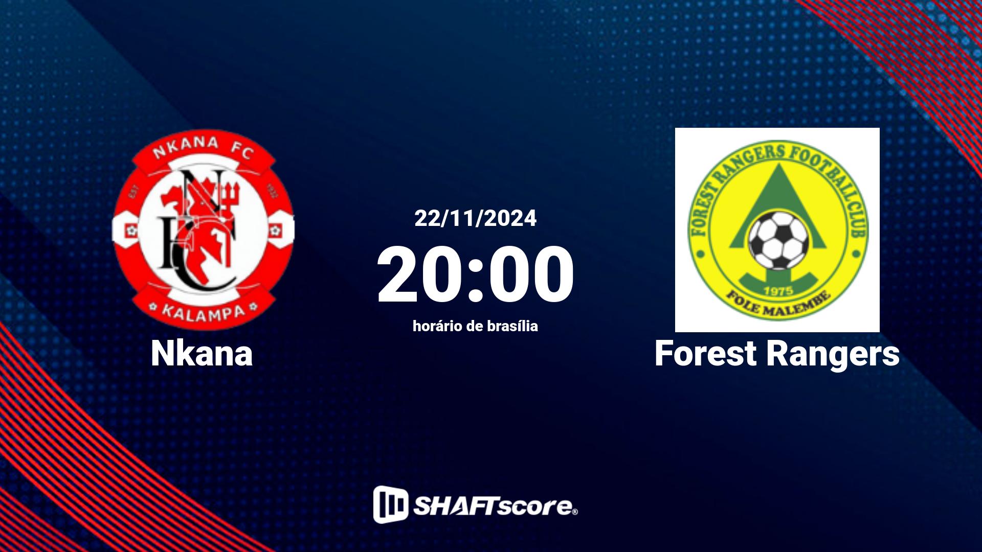 Estatísticas do jogo Nkana vs Forest Rangers 22.11 20:00