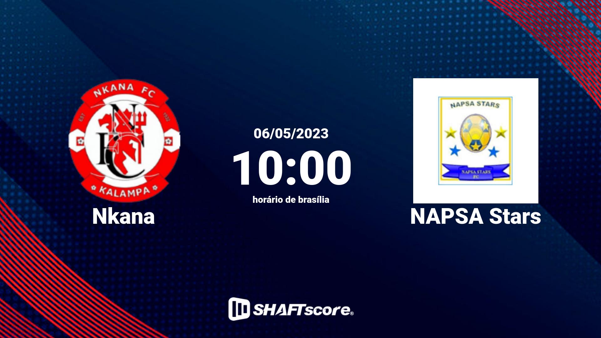 Estatísticas do jogo Nkana vs NAPSA Stars 06.05 10:00