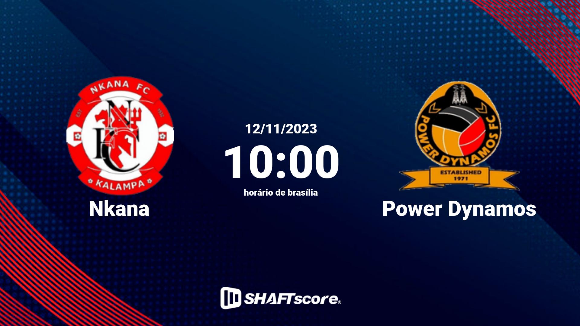 Estatísticas do jogo Nkana vs Power Dynamos 12.11 10:00