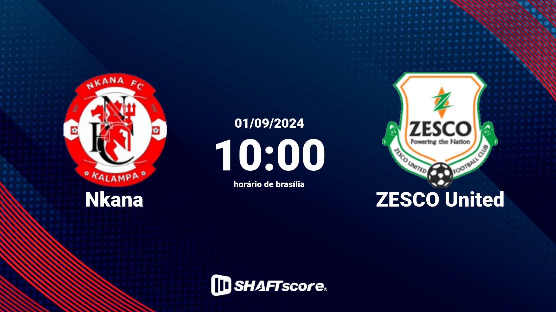 Estatísticas do jogo Nkana vs ZESCO United 01.09 10:00