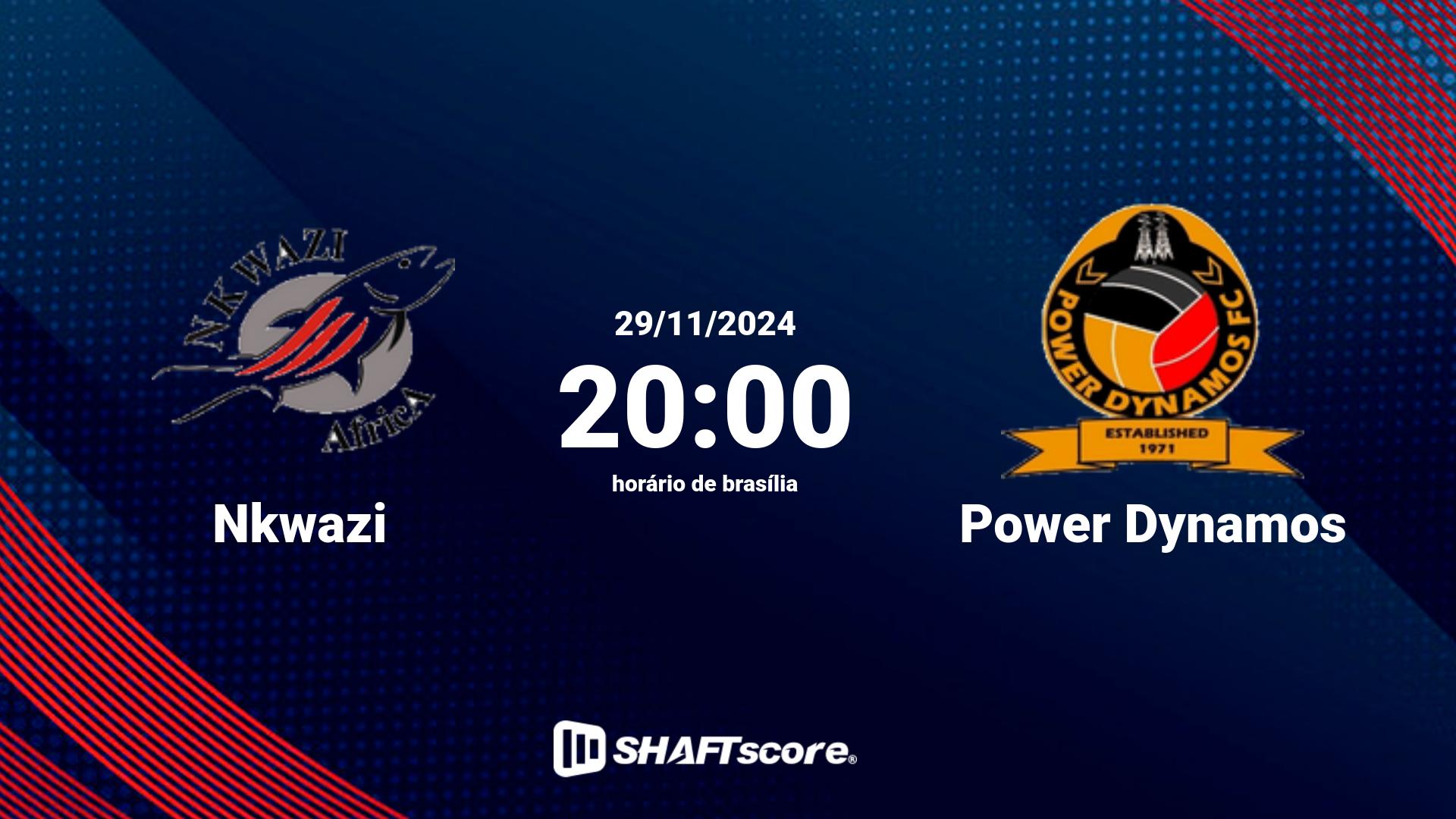 Estatísticas do jogo Nkwazi vs Power Dynamos 29.11 20:00