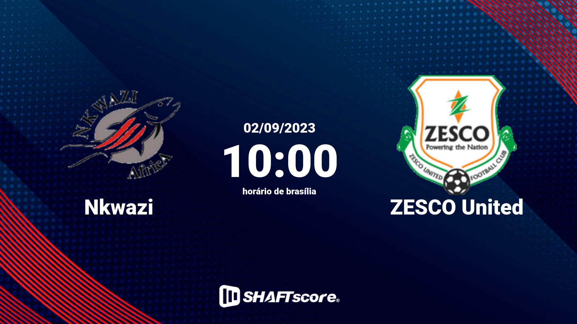 Estatísticas do jogo Nkwazi vs ZESCO United 02.09 10:00