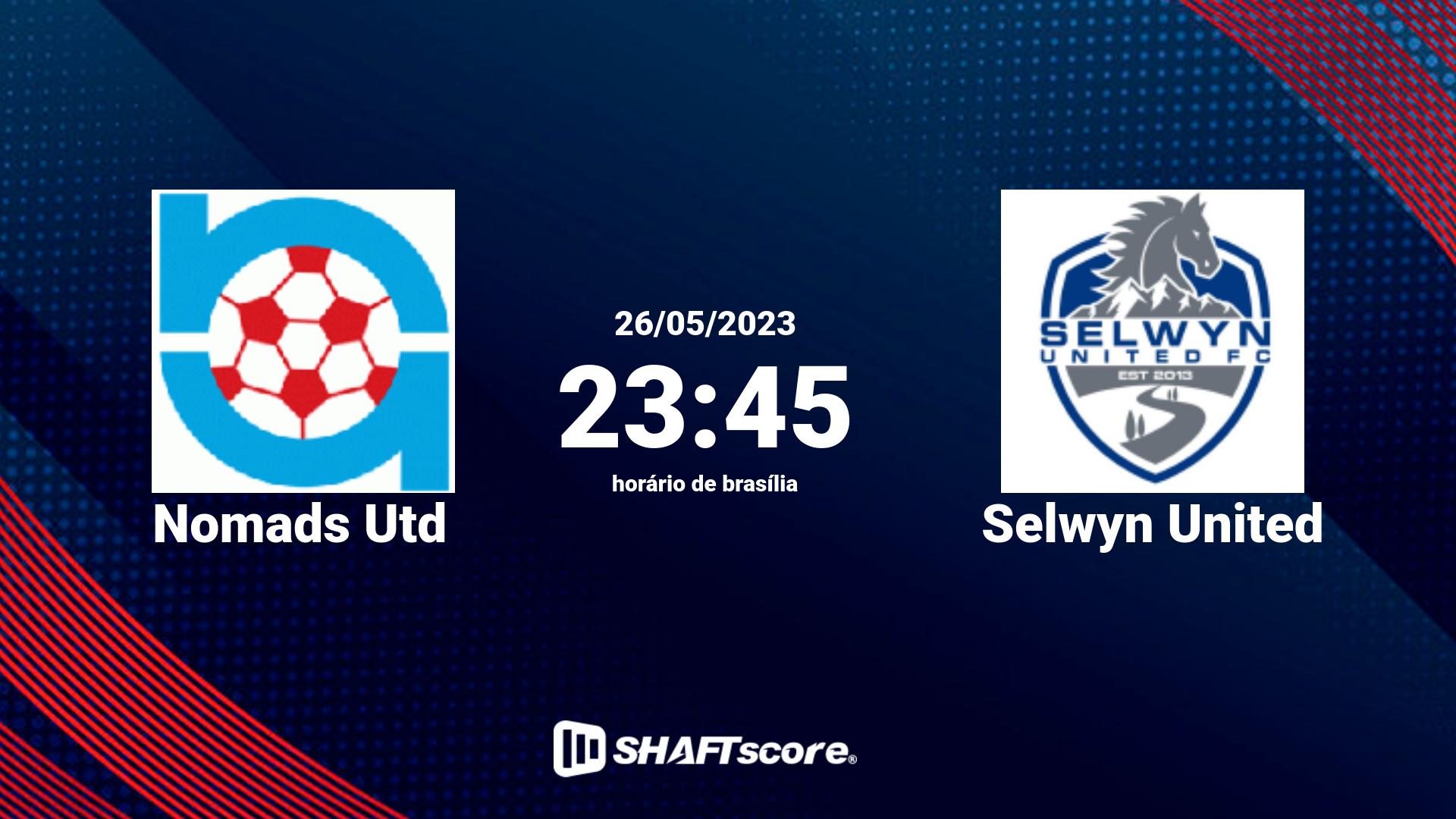 Estatísticas do jogo Nomads Utd vs Selwyn United 26.05 23:45