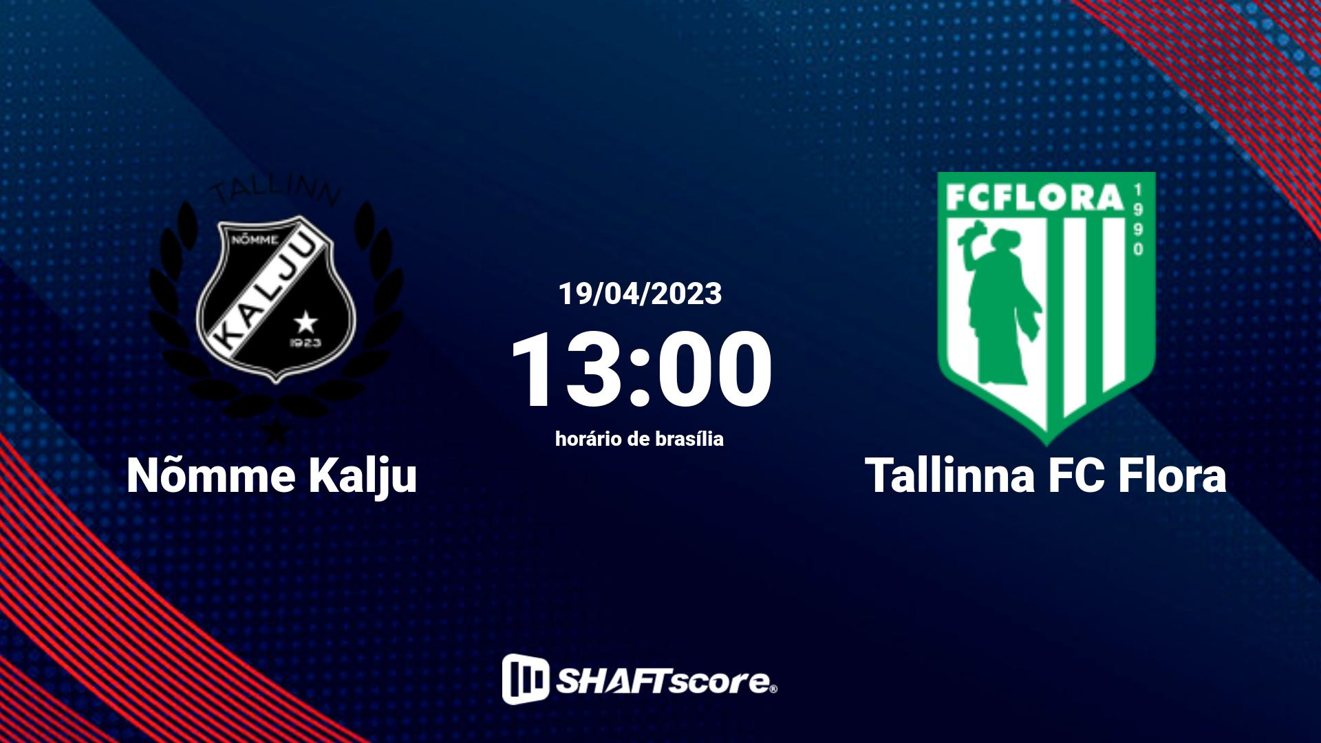 Estatísticas do jogo Nõmme Kalju vs Tallinna FC Flora 19.04 13:00