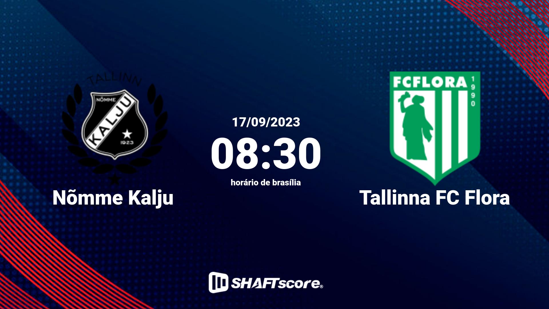 Estatísticas do jogo Nõmme Kalju vs Tallinna FC Flora 17.09 08:30