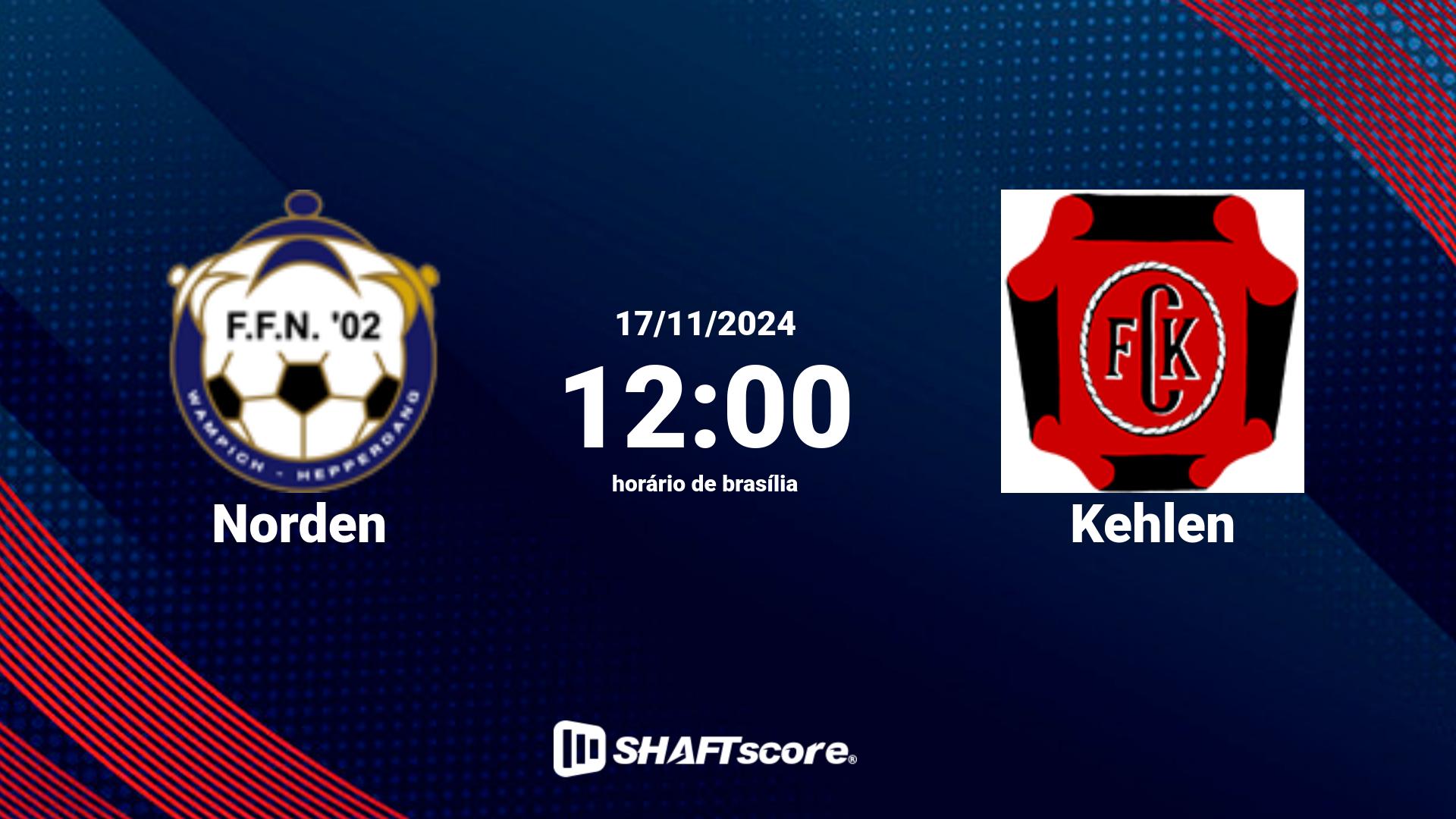 Estatísticas do jogo Norden vs Kehlen 17.11 12:00