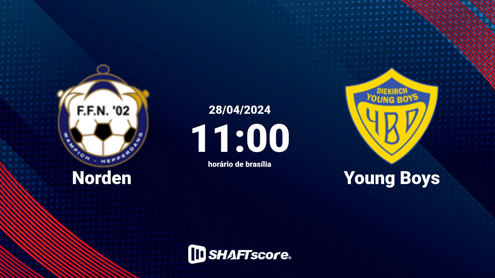 Estatísticas do jogo Norden vs Young Boys 28.04 11:00