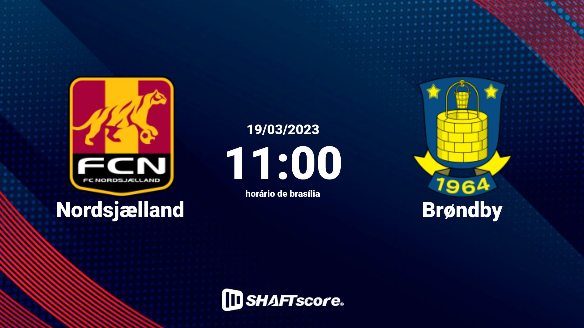 Estatísticas do jogo Nordsjælland vs Brøndby 19.03 11:00