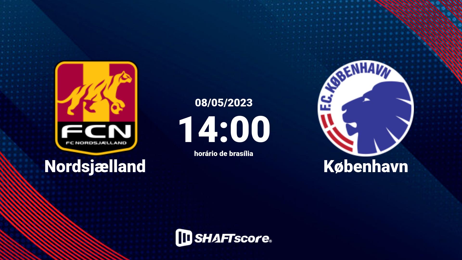 Estatísticas do jogo Nordsjælland vs København 08.05 14:00