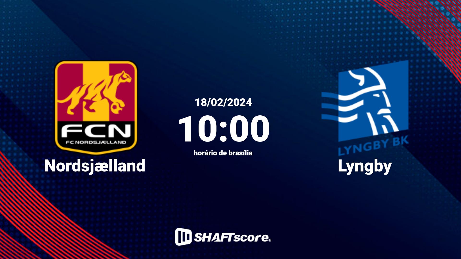 Estatísticas do jogo Nordsjælland vs Lyngby 18.02 10:00