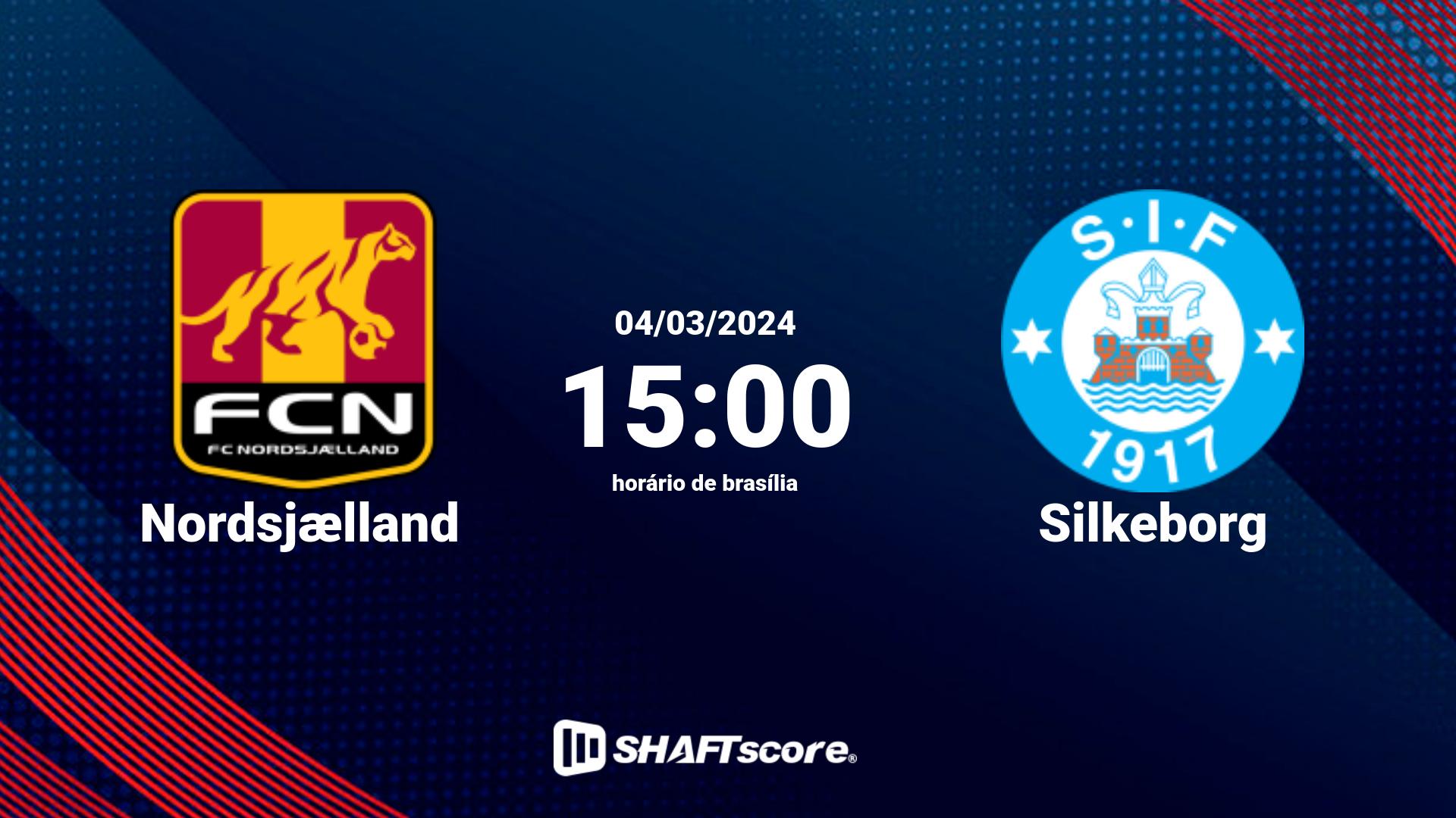 Estatísticas do jogo Nordsjælland vs Silkeborg 04.03 15:00