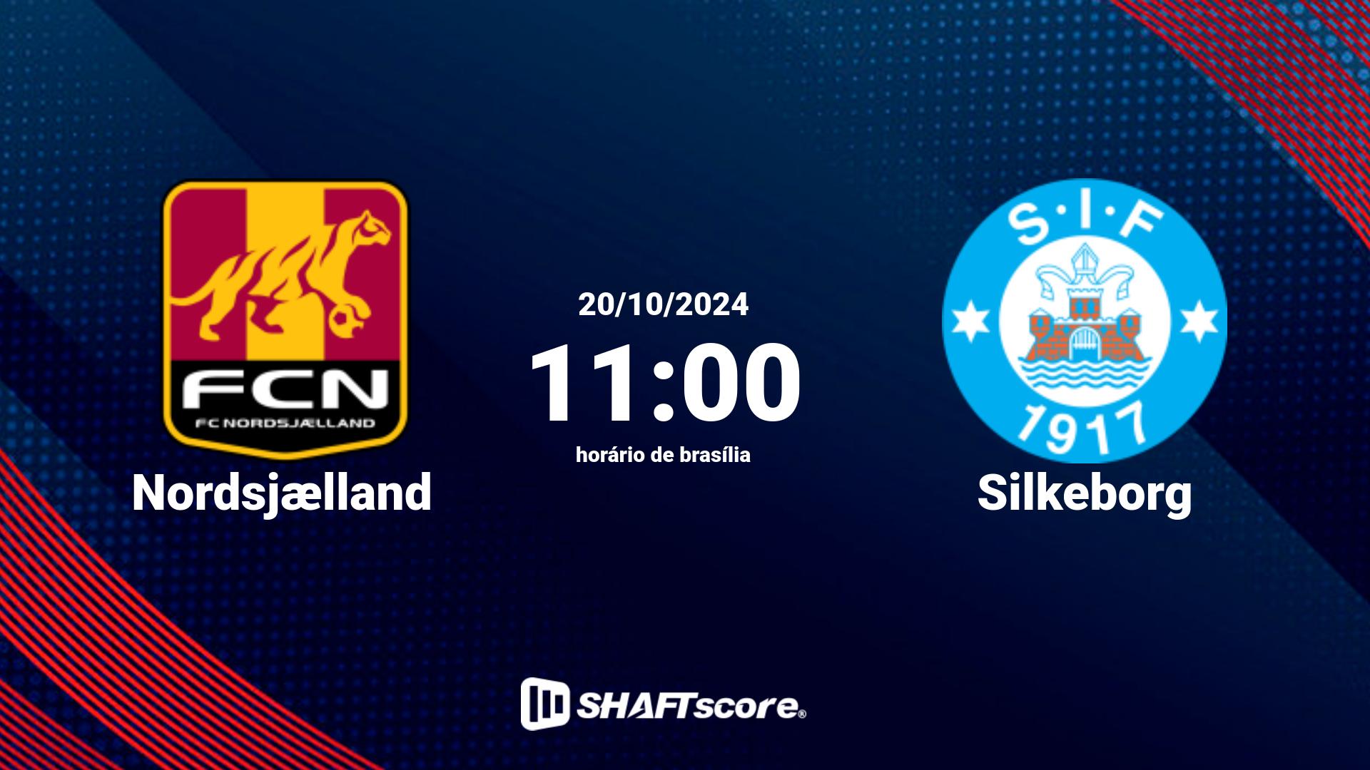 Estatísticas do jogo Nordsjælland vs Silkeborg 20.10 11:00