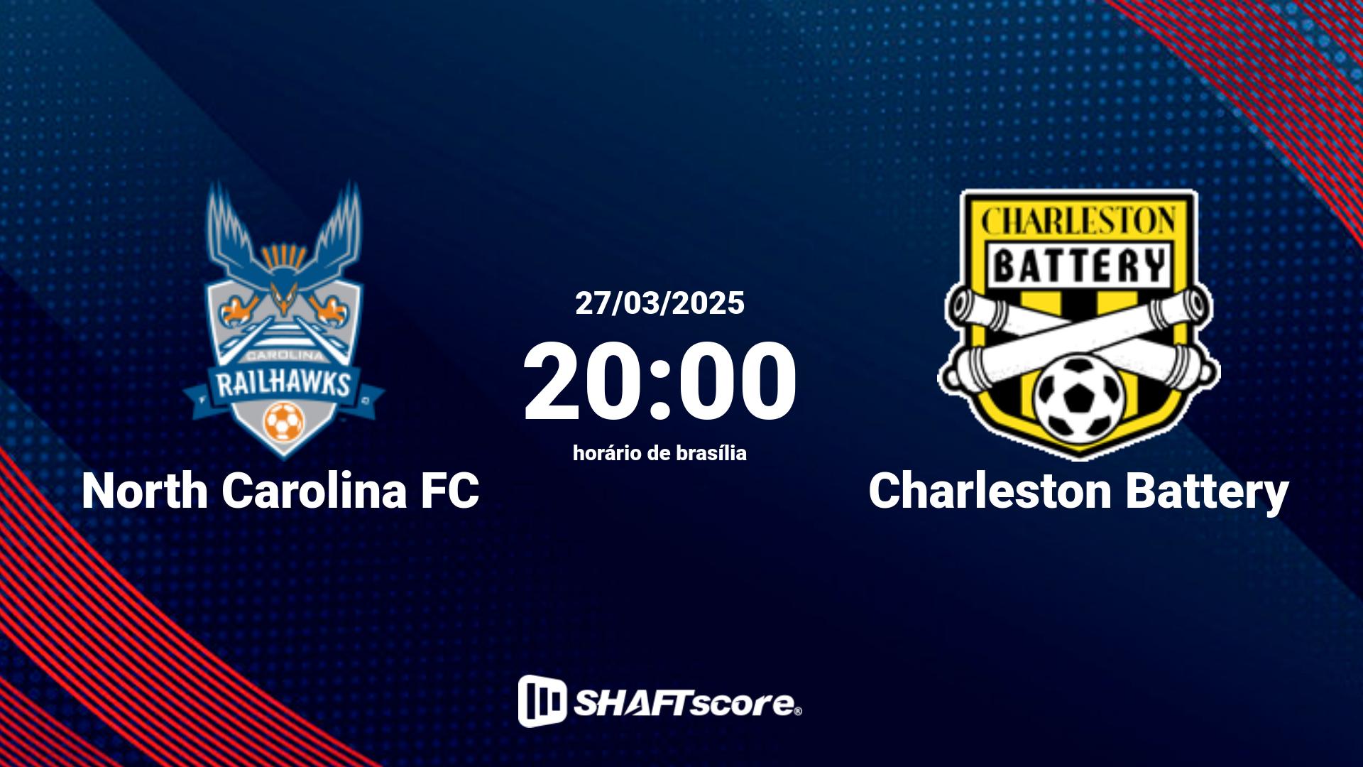 Estatísticas do jogo North Carolina FC vs Charleston Battery 27.03 20:00