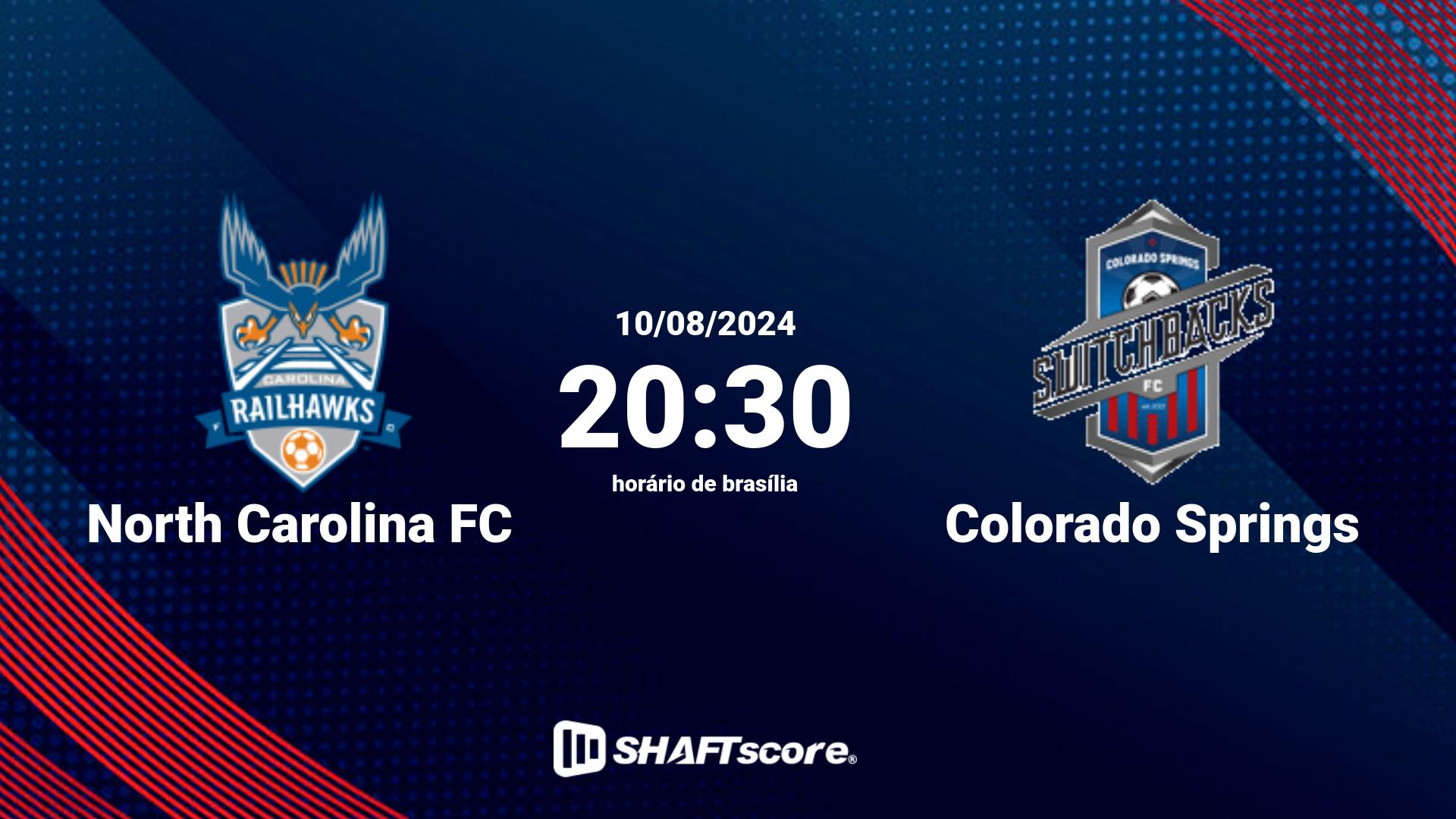 Estatísticas do jogo North Carolina FC vs Colorado Springs 10.08 20:30