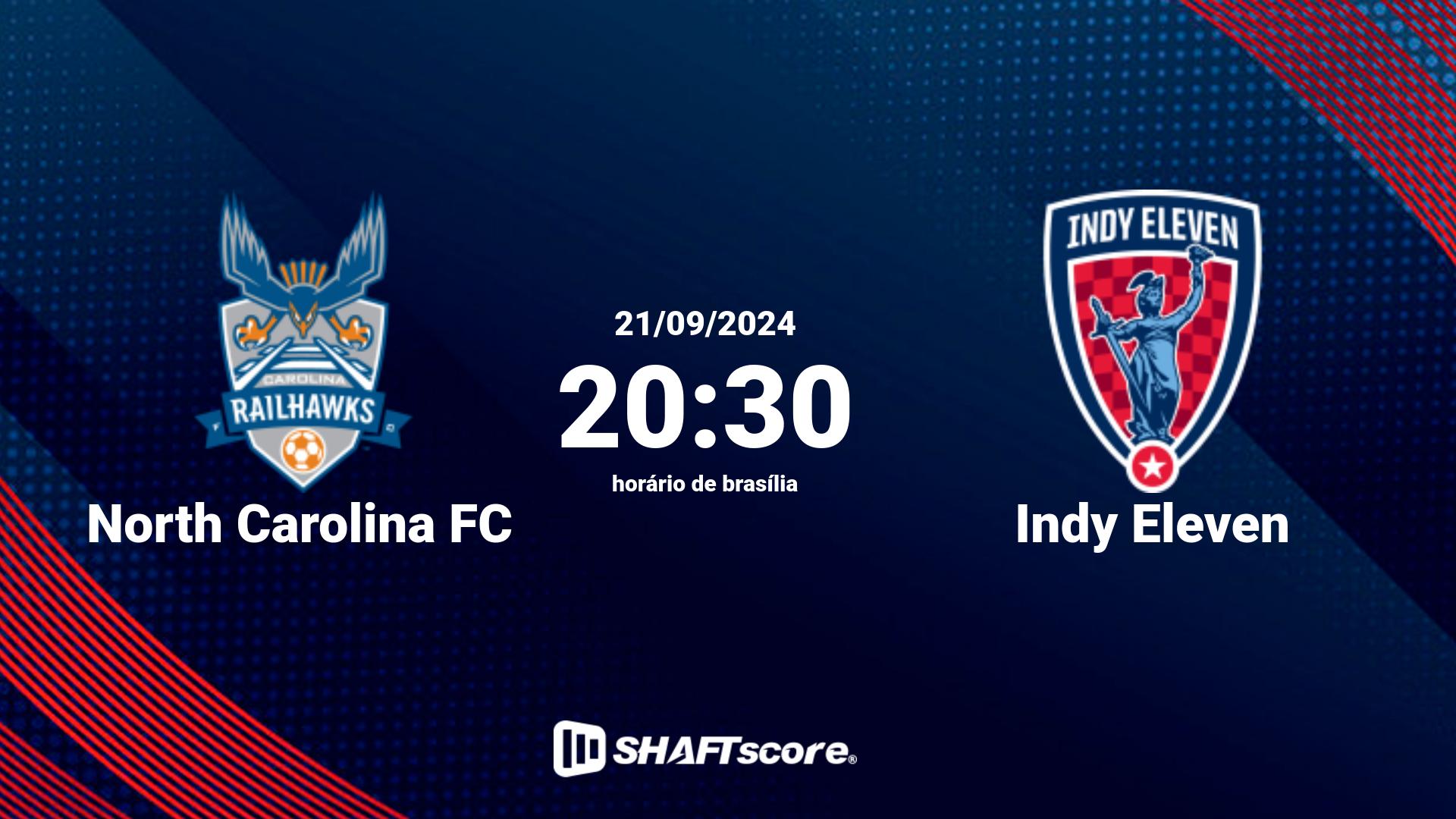 Estatísticas do jogo North Carolina FC vs Indy Eleven 21.09 20:30