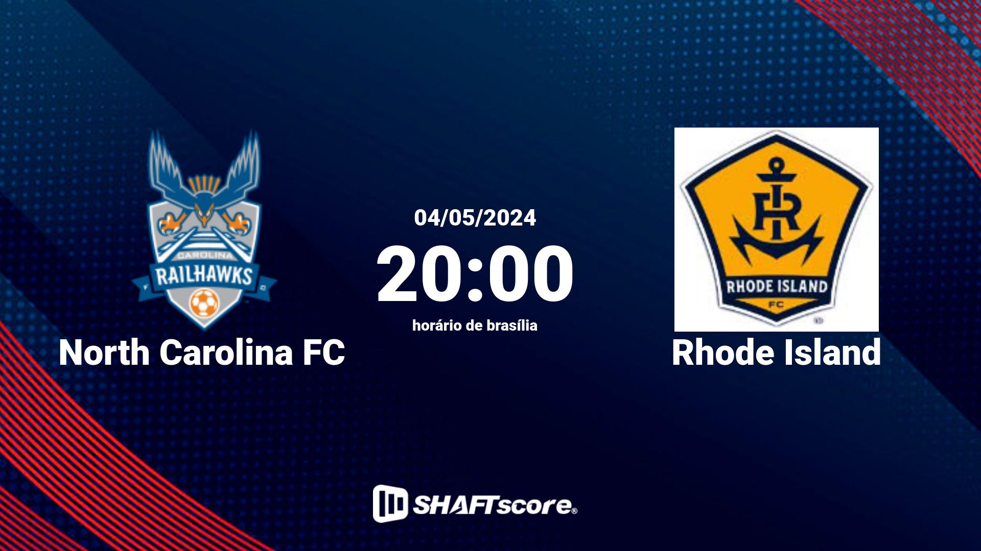 Estatísticas do jogo North Carolina FC vs Rhode Island 04.05 20:00