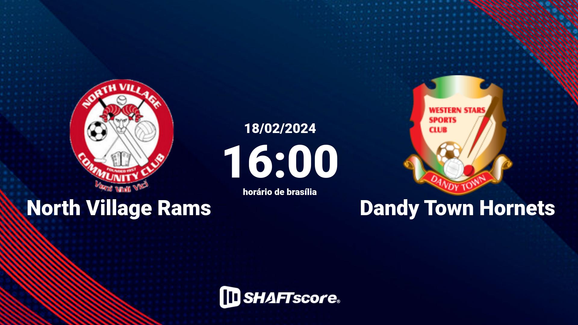 Estatísticas do jogo North Village Rams vs Dandy Town Hornets 18.02 16:00