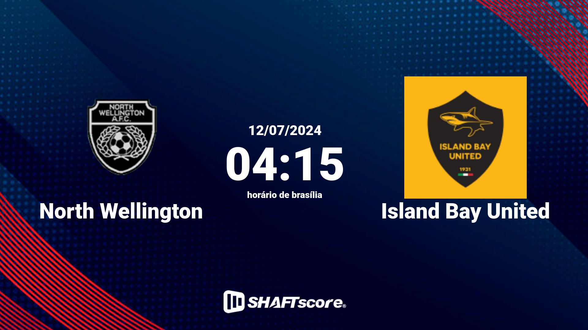 Estatísticas do jogo North Wellington vs Island Bay United 12.07 04:15