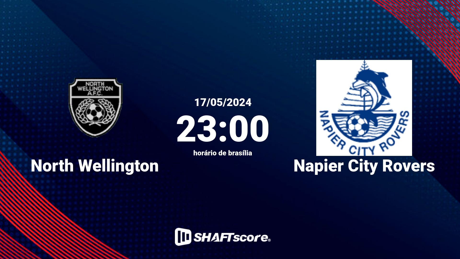 Estatísticas do jogo North Wellington vs Napier City Rovers 17.05 23:00