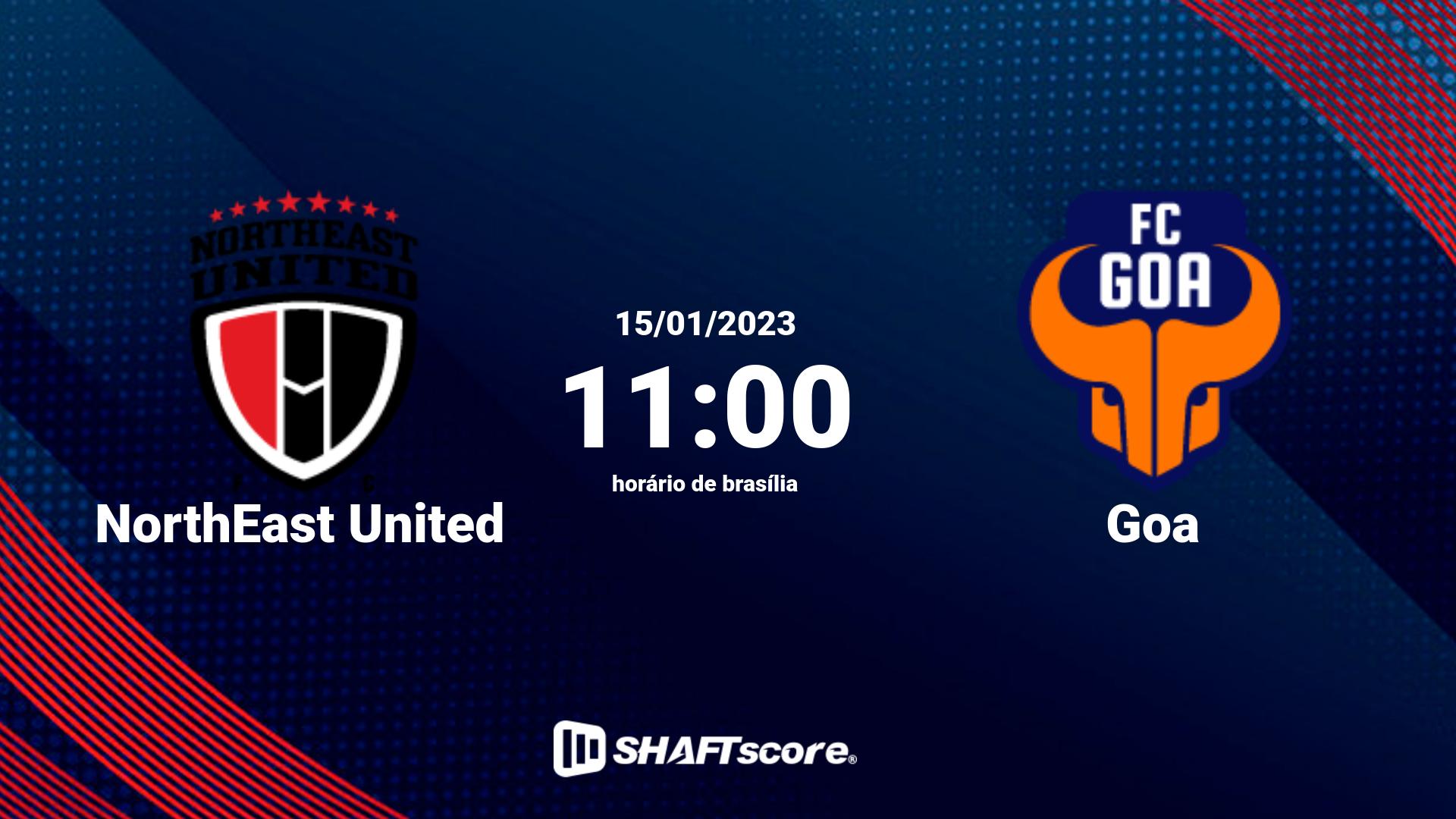 Estatísticas do jogo NorthEast United vs Goa 15.01 11:00