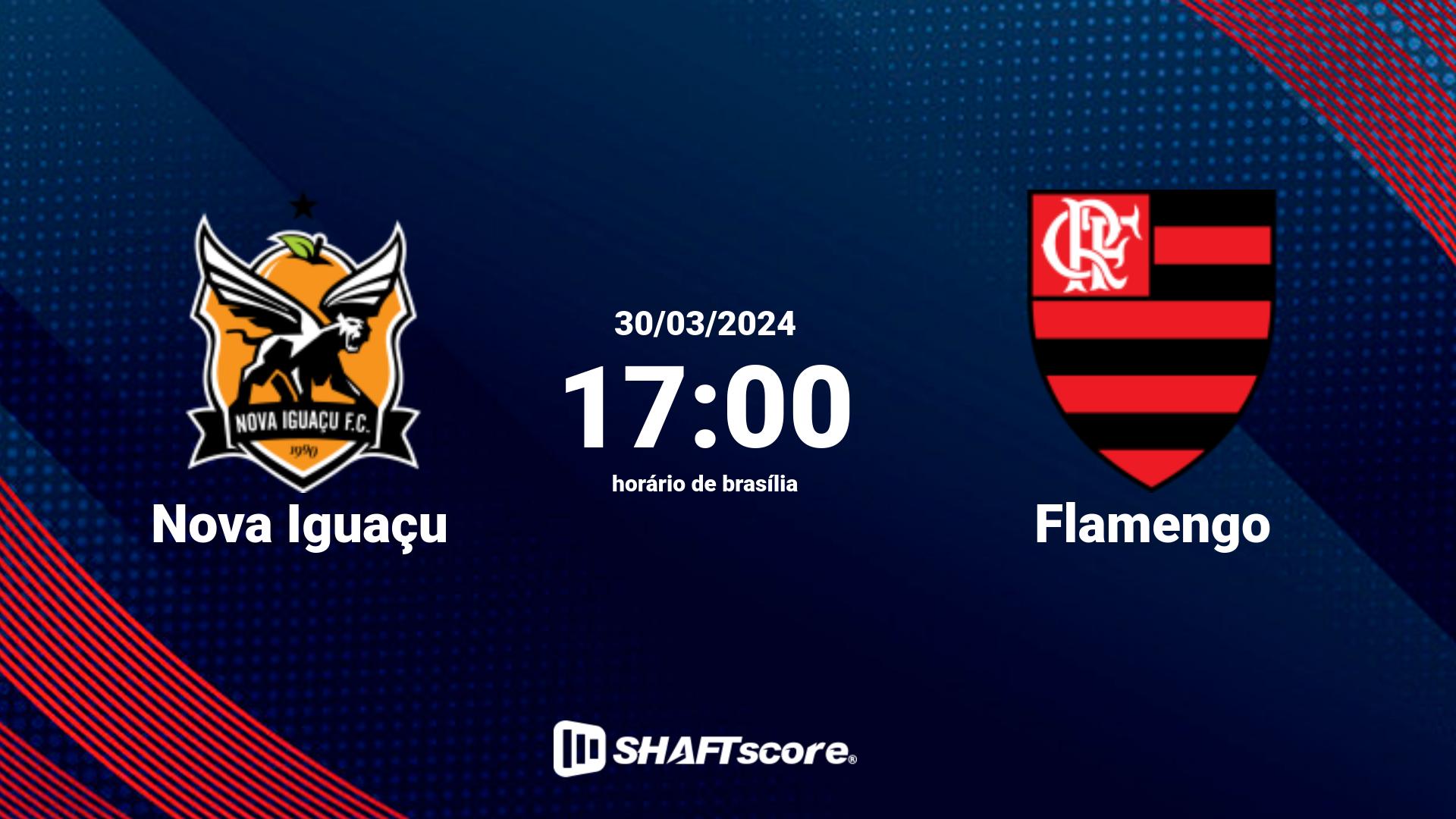 Estatísticas do jogo Nova Iguaçu vs Flamengo 30.03 17:00