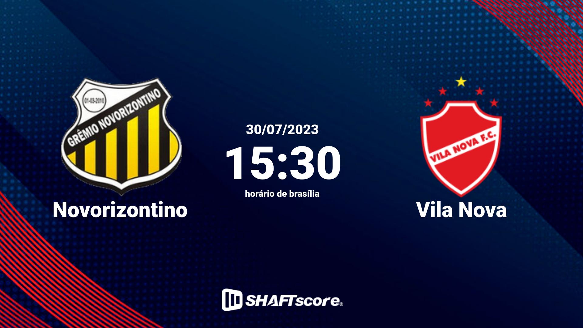 Estatísticas do jogo Novorizontino vs Vila Nova 30.07 15:30