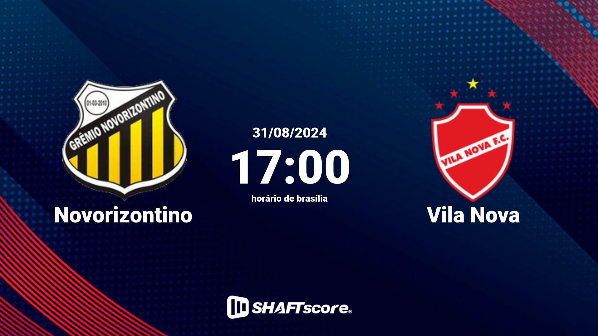 Estatísticas do jogo Novorizontino vs Vila Nova 31.08 17:00