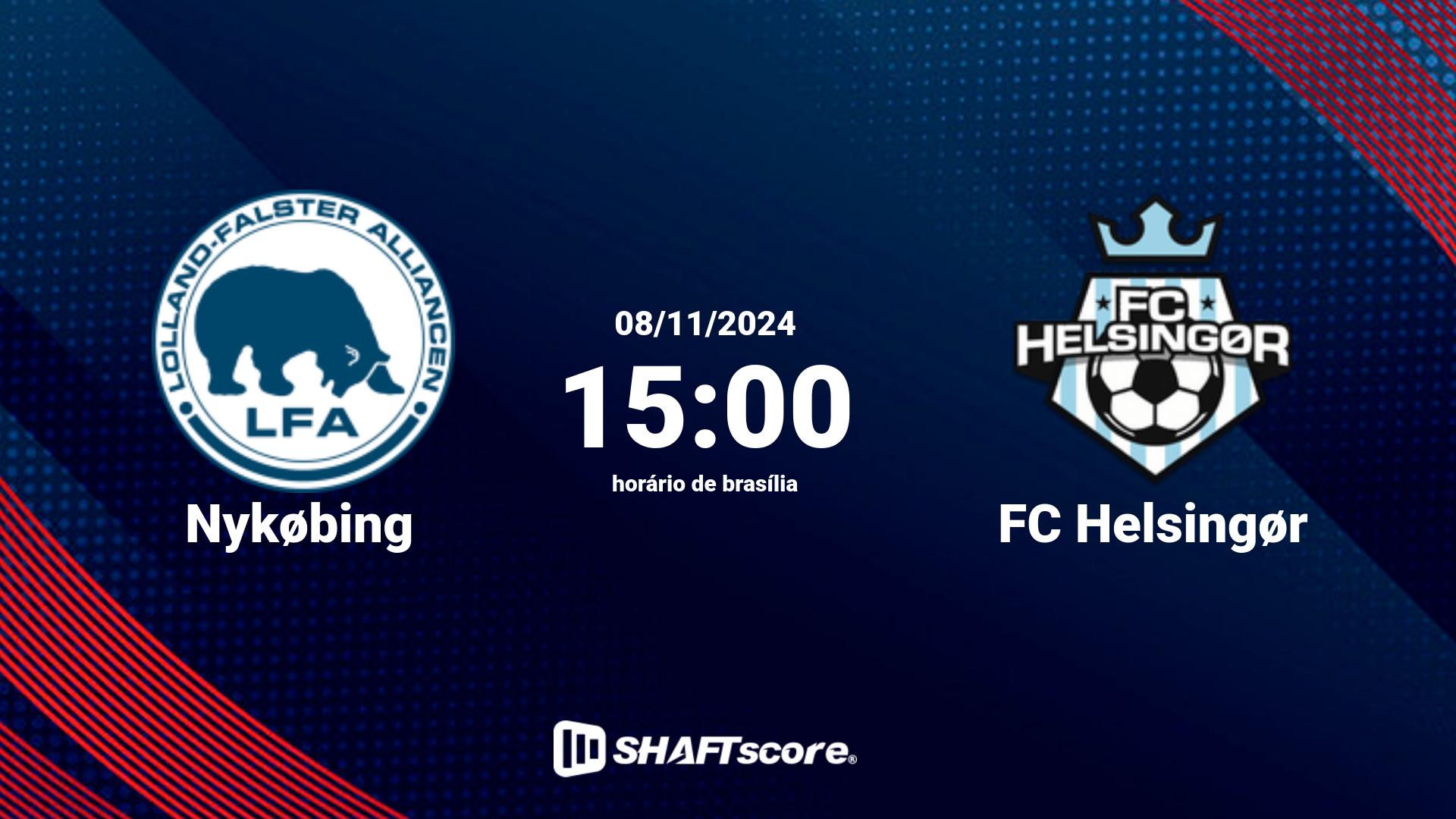 Estatísticas do jogo Nykøbing vs FC Helsingør 08.11 15:00