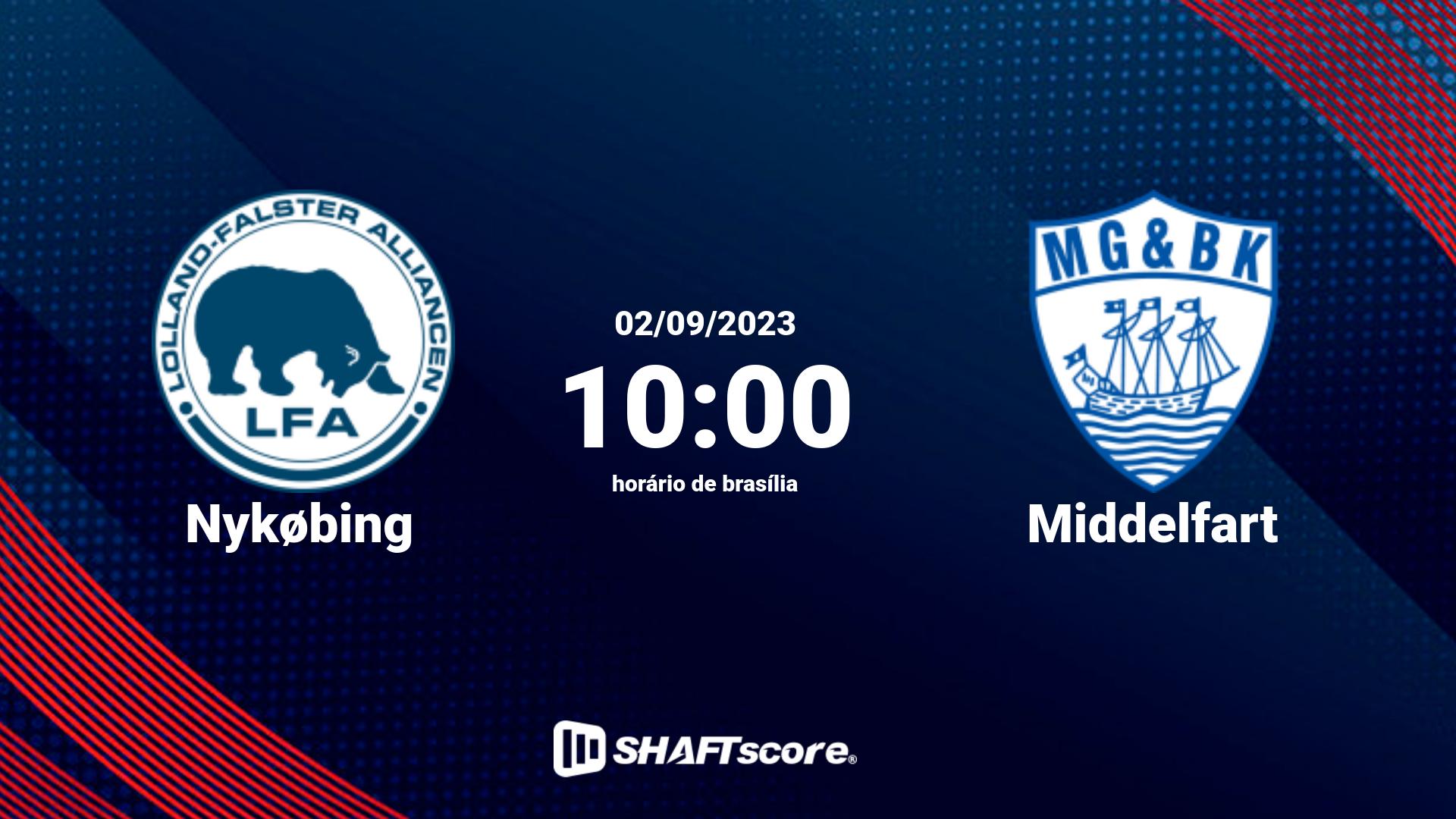 Estatísticas do jogo Nykøbing vs Middelfart 02.09 10:00