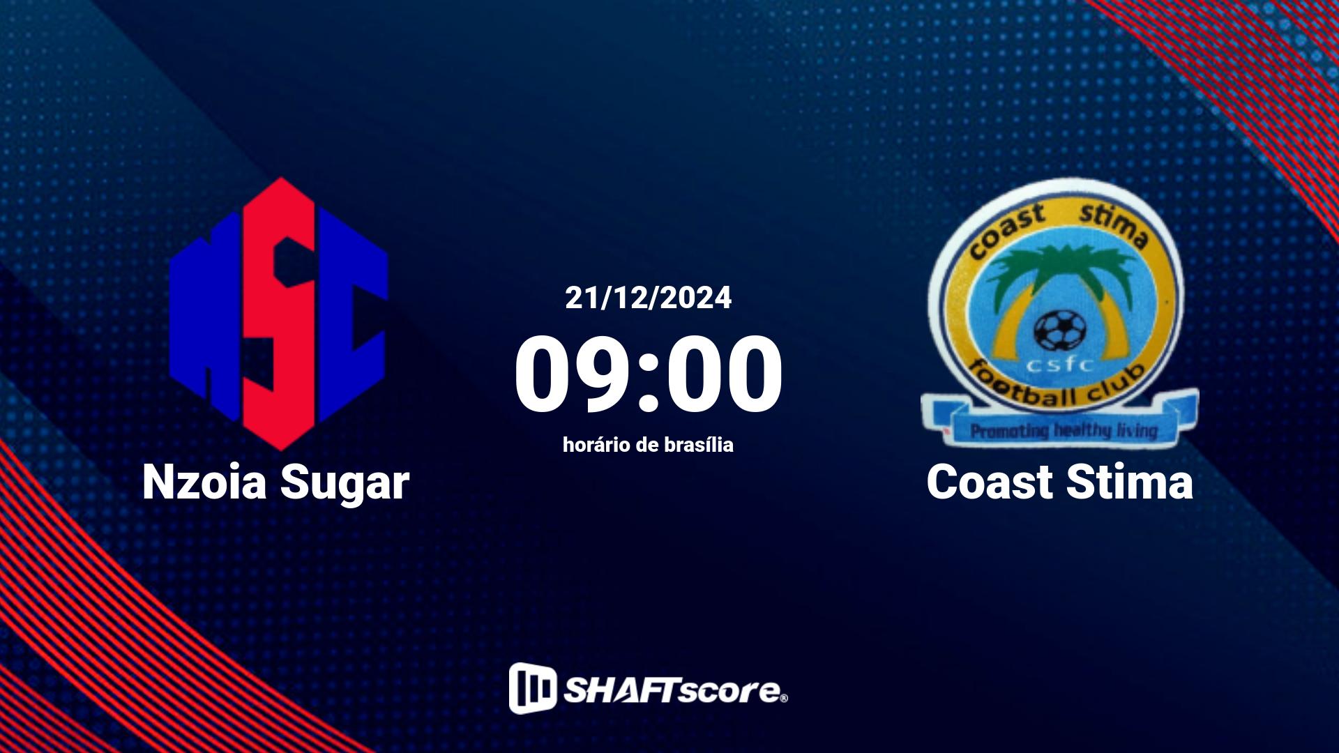 Estatísticas do jogo Nzoia Sugar vs Coast Stima 21.12 09:00