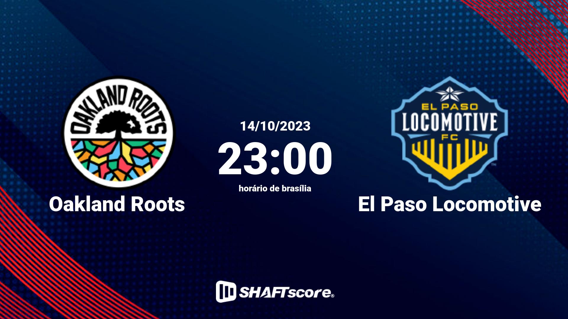 Estatísticas do jogo Oakland Roots vs El Paso Locomotive 14.10 23:00