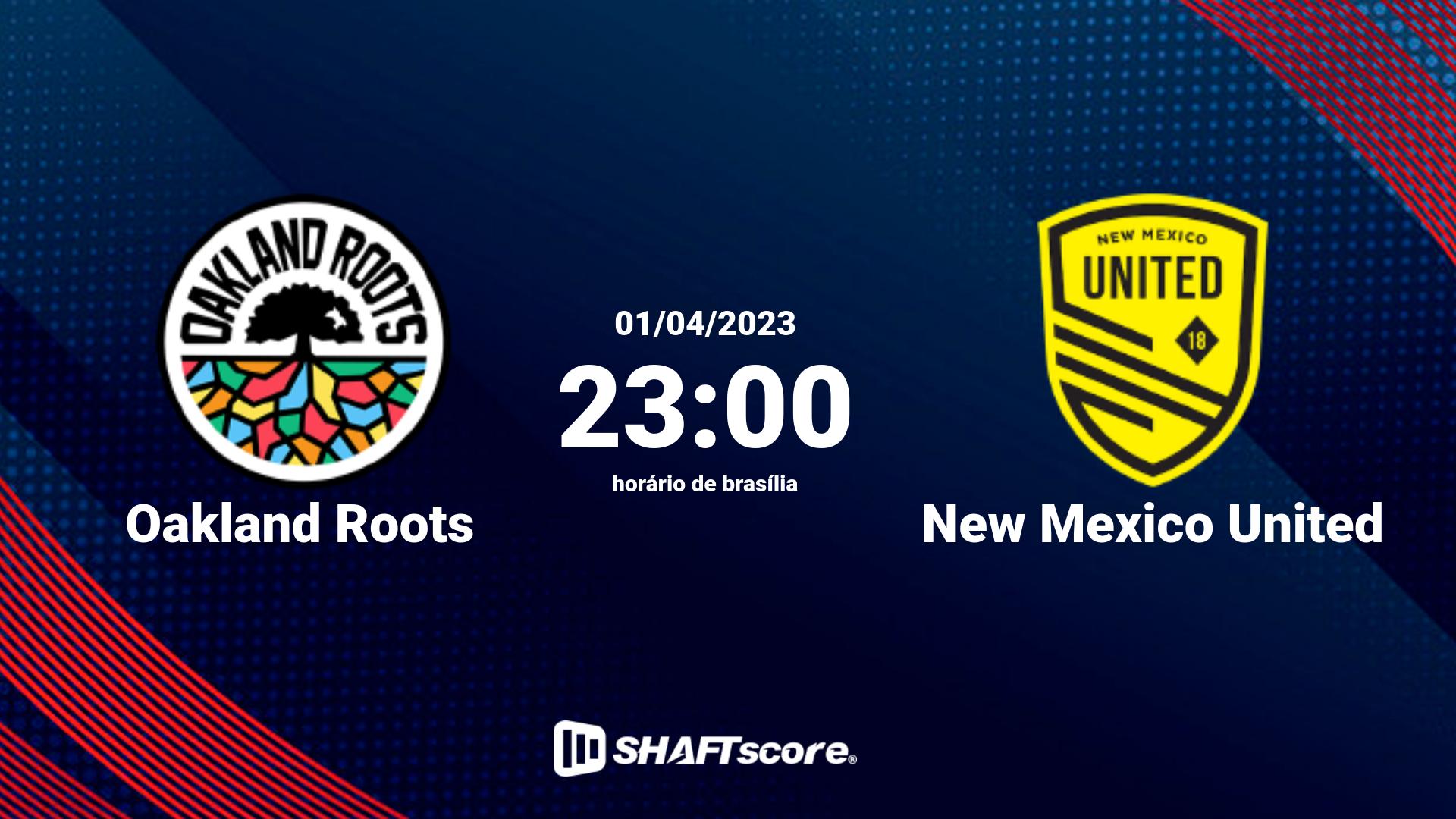 Estatísticas do jogo Oakland Roots vs New Mexico United 01.04 23:00