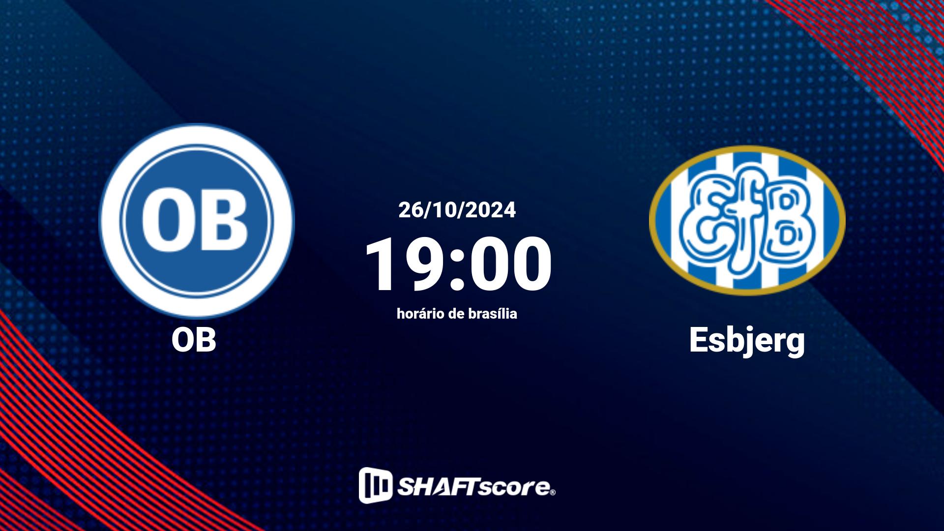 Estatísticas do jogo OB vs Esbjerg 26.10 19:00