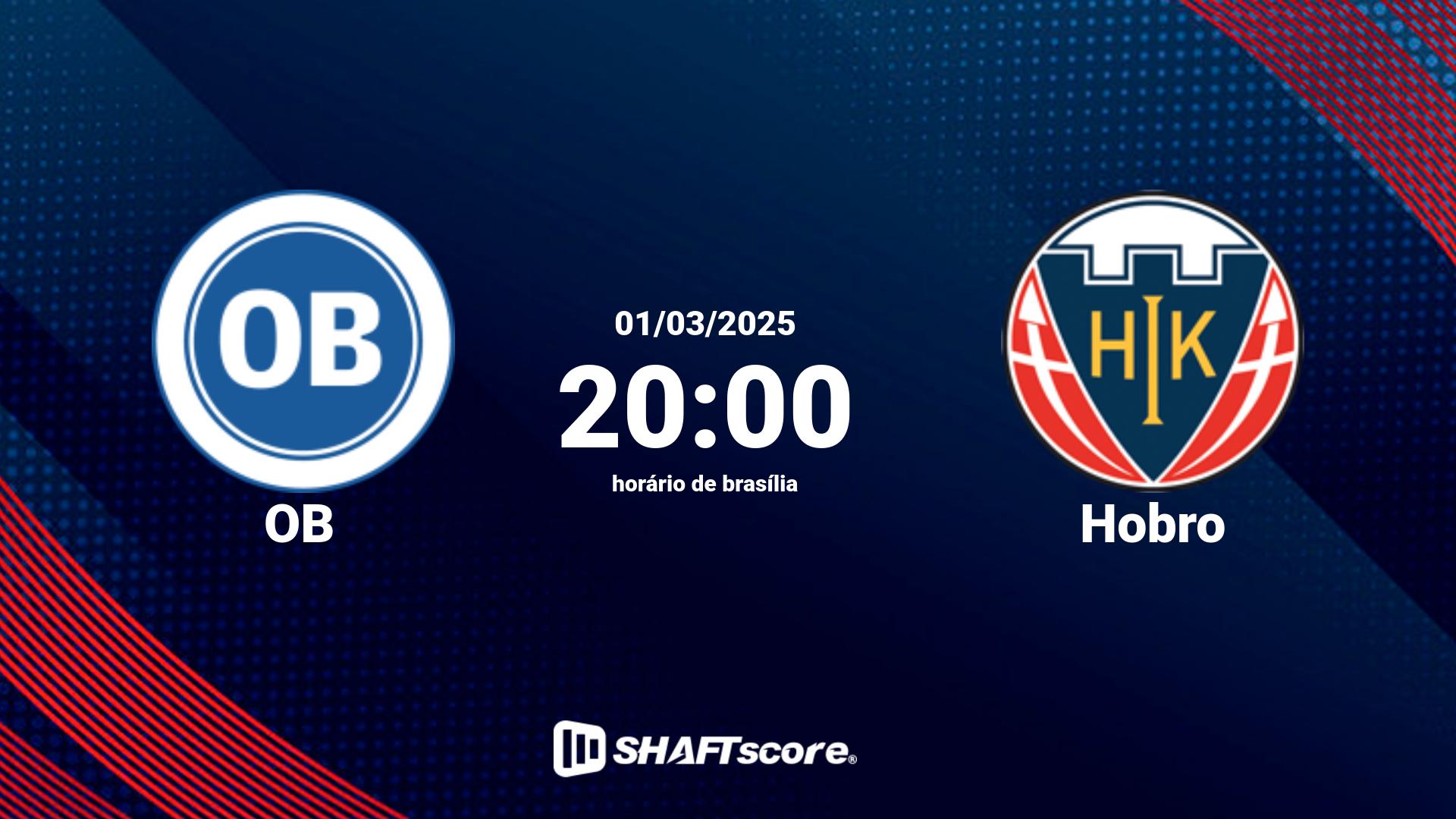 Estatísticas do jogo OB vs Hobro 01.03 20:00