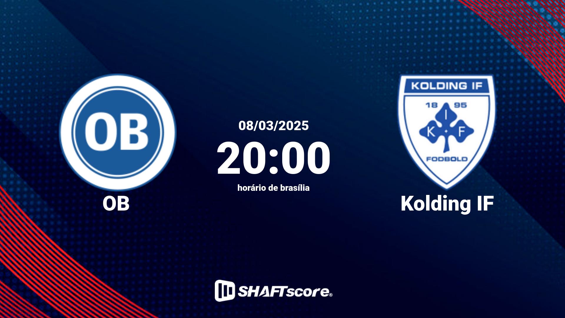 Estatísticas do jogo OB vs Kolding IF 08.03 20:00